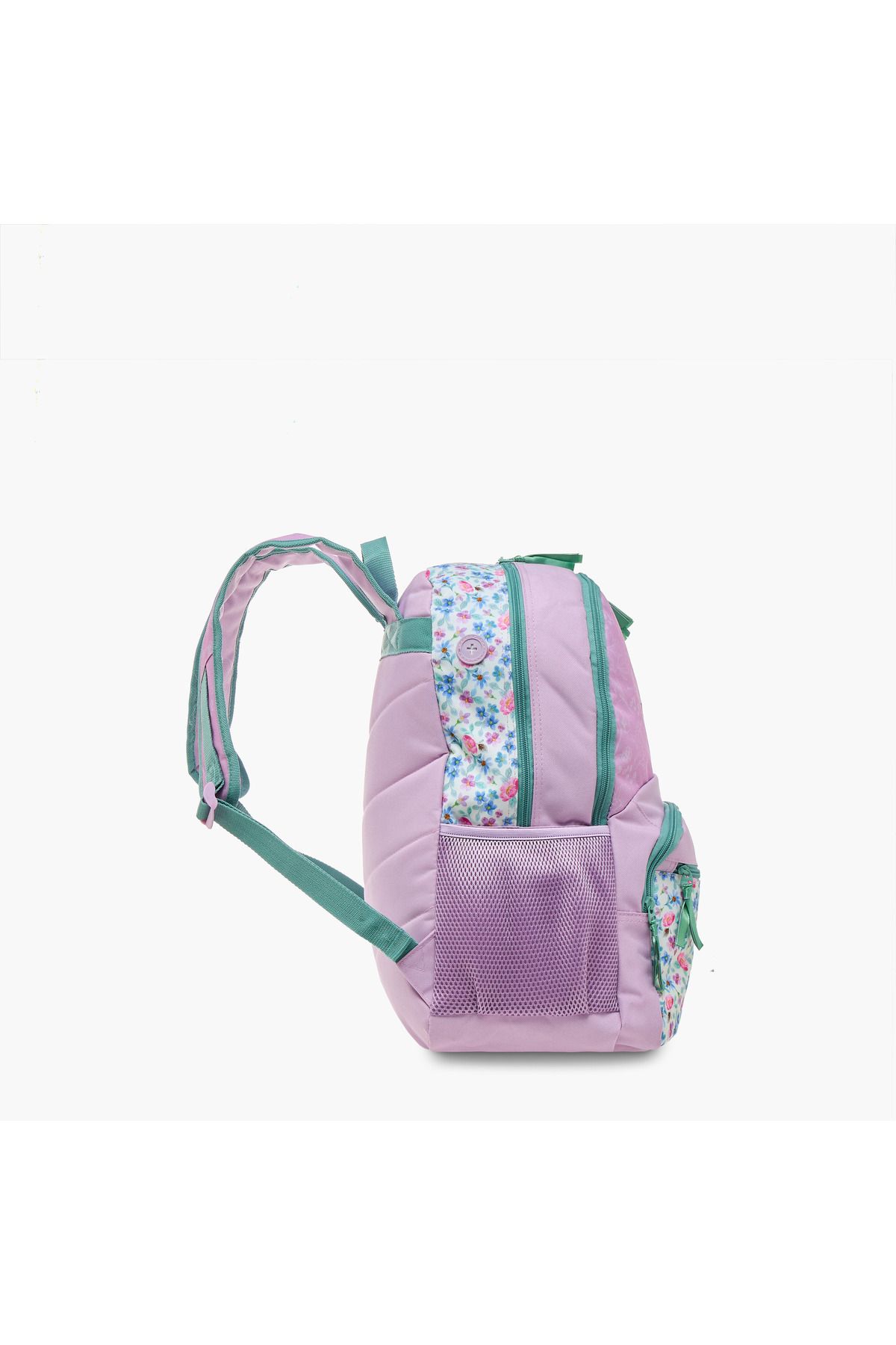 Roll-Road Floral Print Backpack with Adjustable Shoulder Straps and Zip Closure - 33x46x17 cms 3
