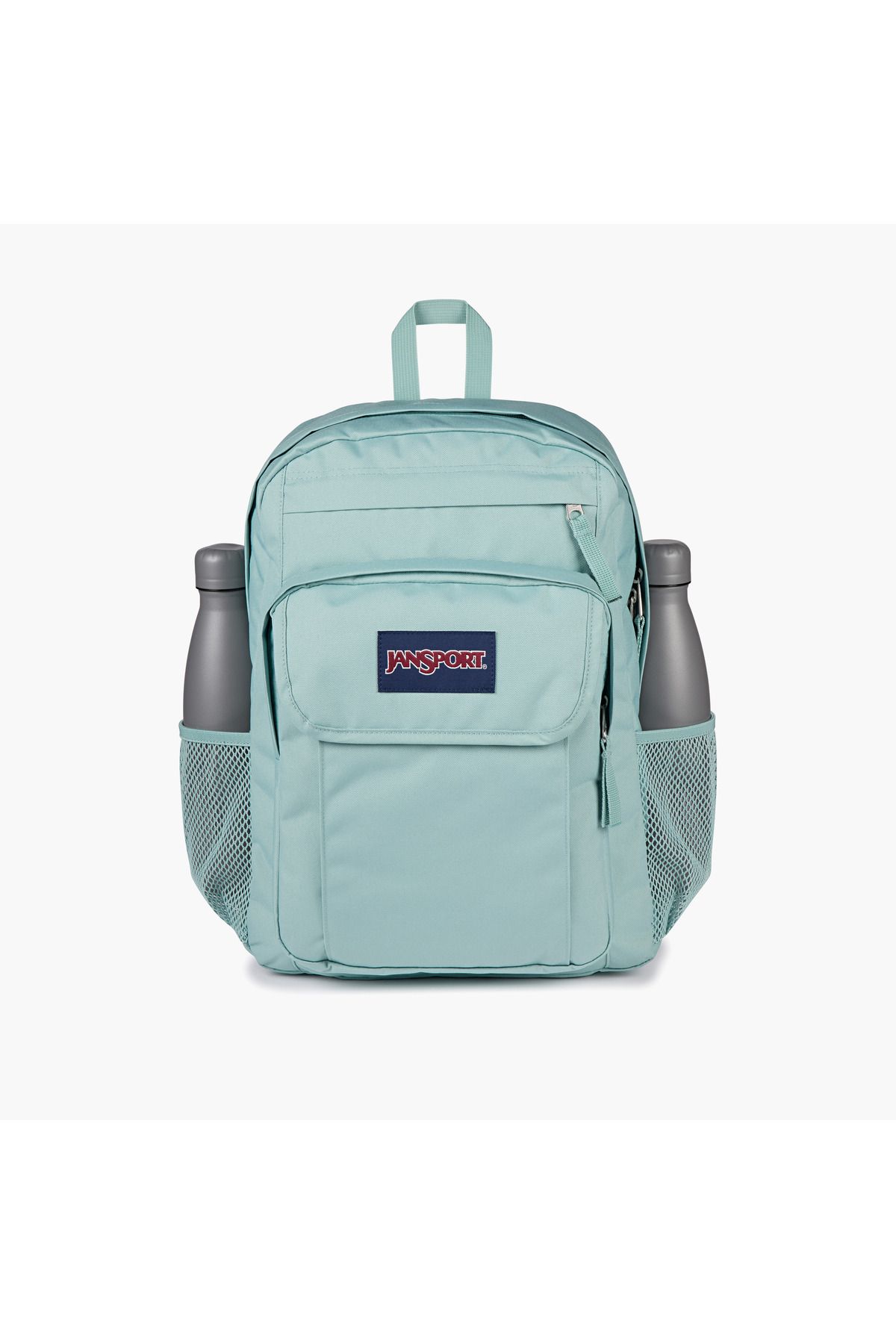 Jansport-Solid Backpack with Adjustable Straps and Zip Closure - 14x32x42 cms 4