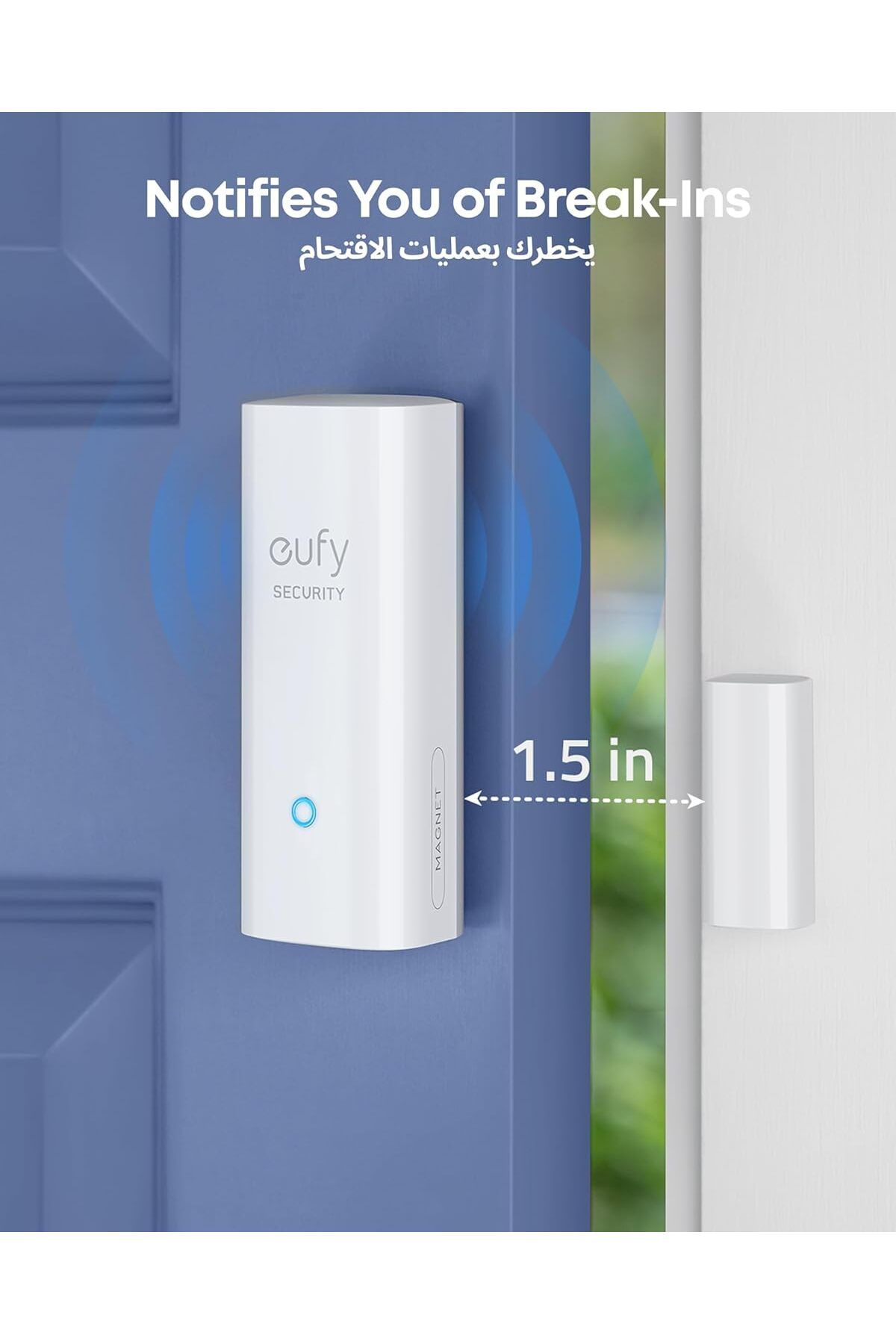 eufy-Security Entry Sensor, Detects Opened and Closed Doors or Windows, Sends Alerts, Triggers Siren 3
