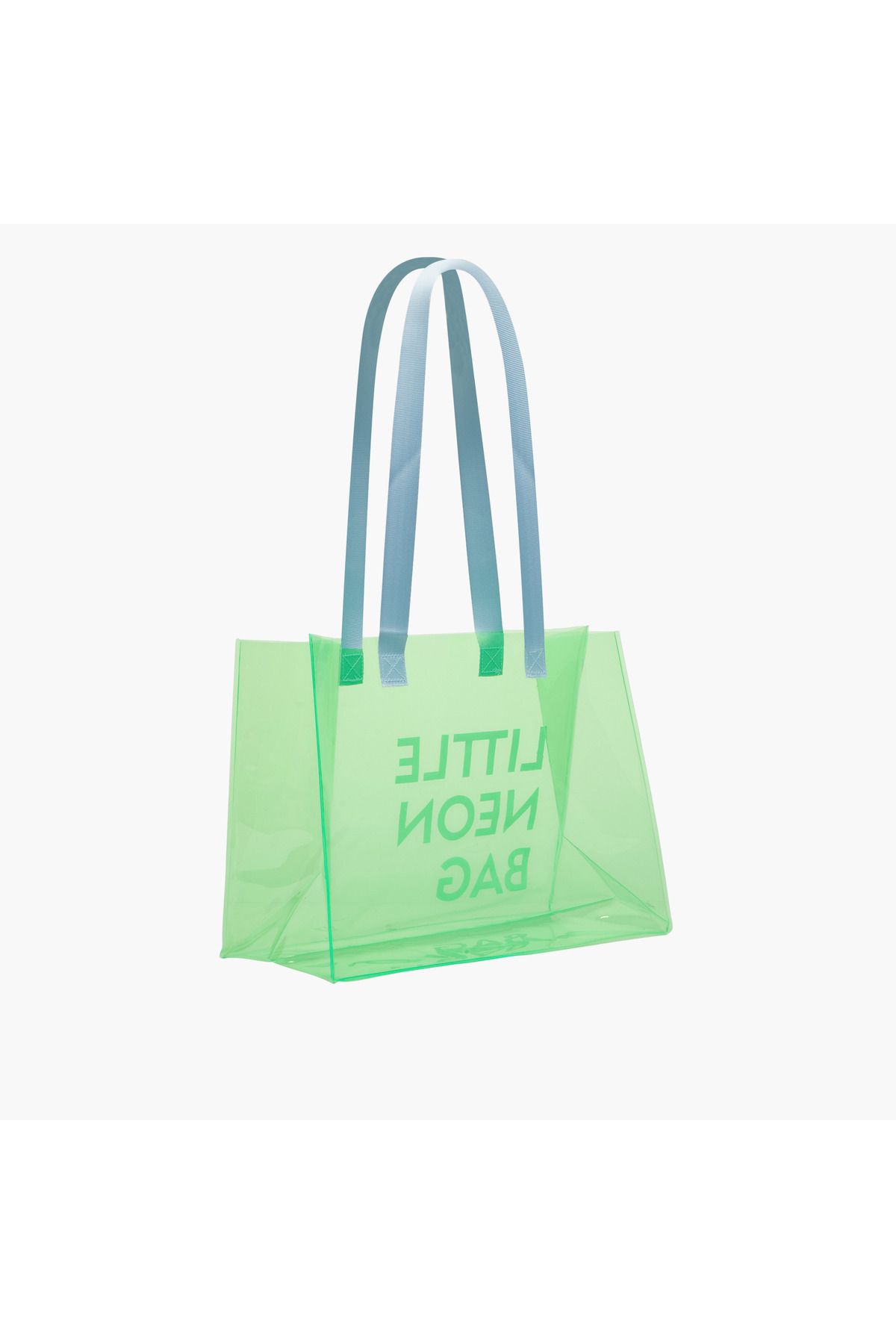 Syloon-Printed Transparent Shopper Bag with Double Handles - 36x16x27 cms 3