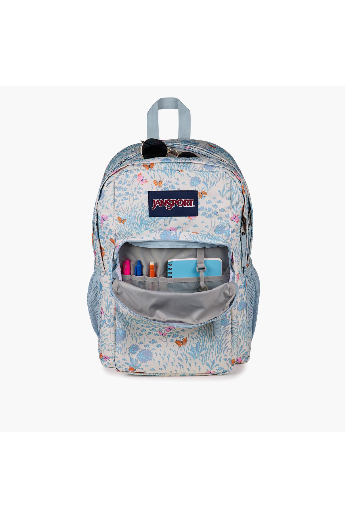 Jansport-Butterfly Print Backpack with Adjustable Straps and Zip Closure - 19x33x5 cms 6