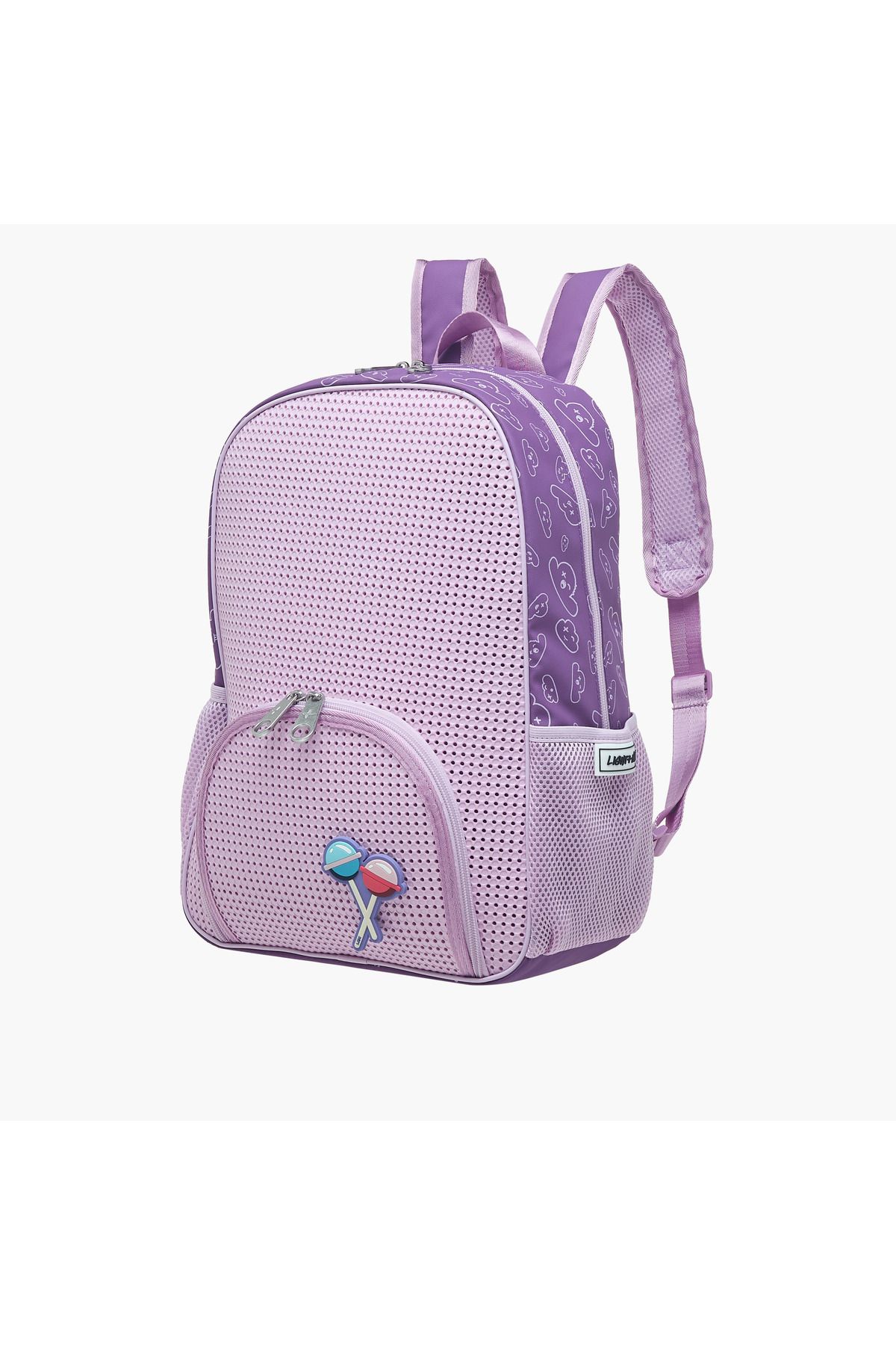 Light and Nine-Light & Nine Textured Backpack with Adjustable Shoulder Straps and Zip Closure - 32x15x41 cms 2