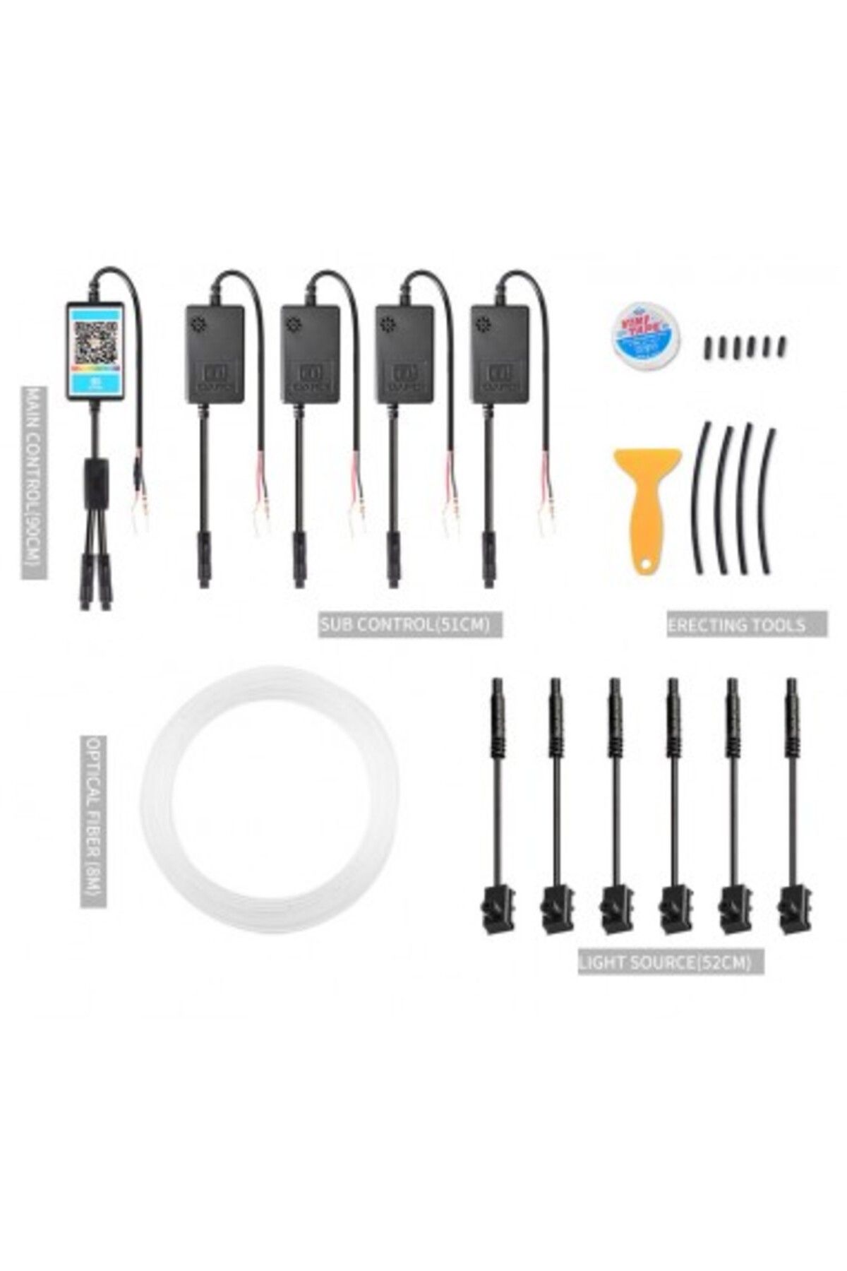Xenon Bright-Wireless Ambient Lighting Kit 8 meters with 6 RGB LED sources with AMB-01 phone application 2