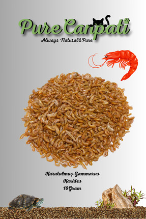 Genel Markalar Kurutulmuş Gammarus Kaplumbağa Yemi 10 gr