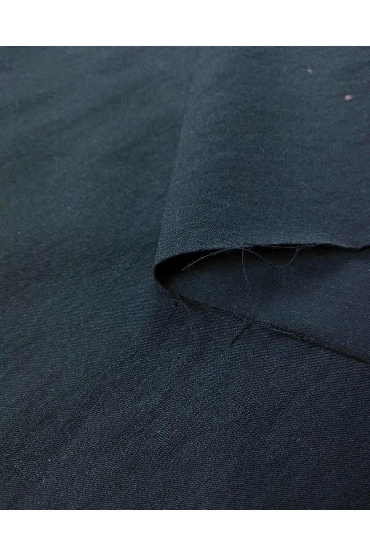 Kumaş Parça-Gabardină elastică pe lungime în culoarea neagră (lățime 150 cm x lungime 140 cm) 5