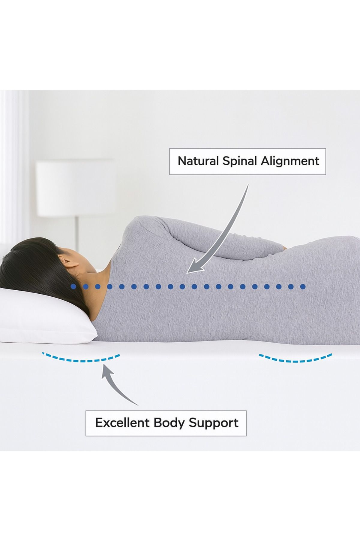 TİME-Super Soft Microfiber Mattress Topper 14cm With Microfiber Filling and 360° Rubber Edges 7