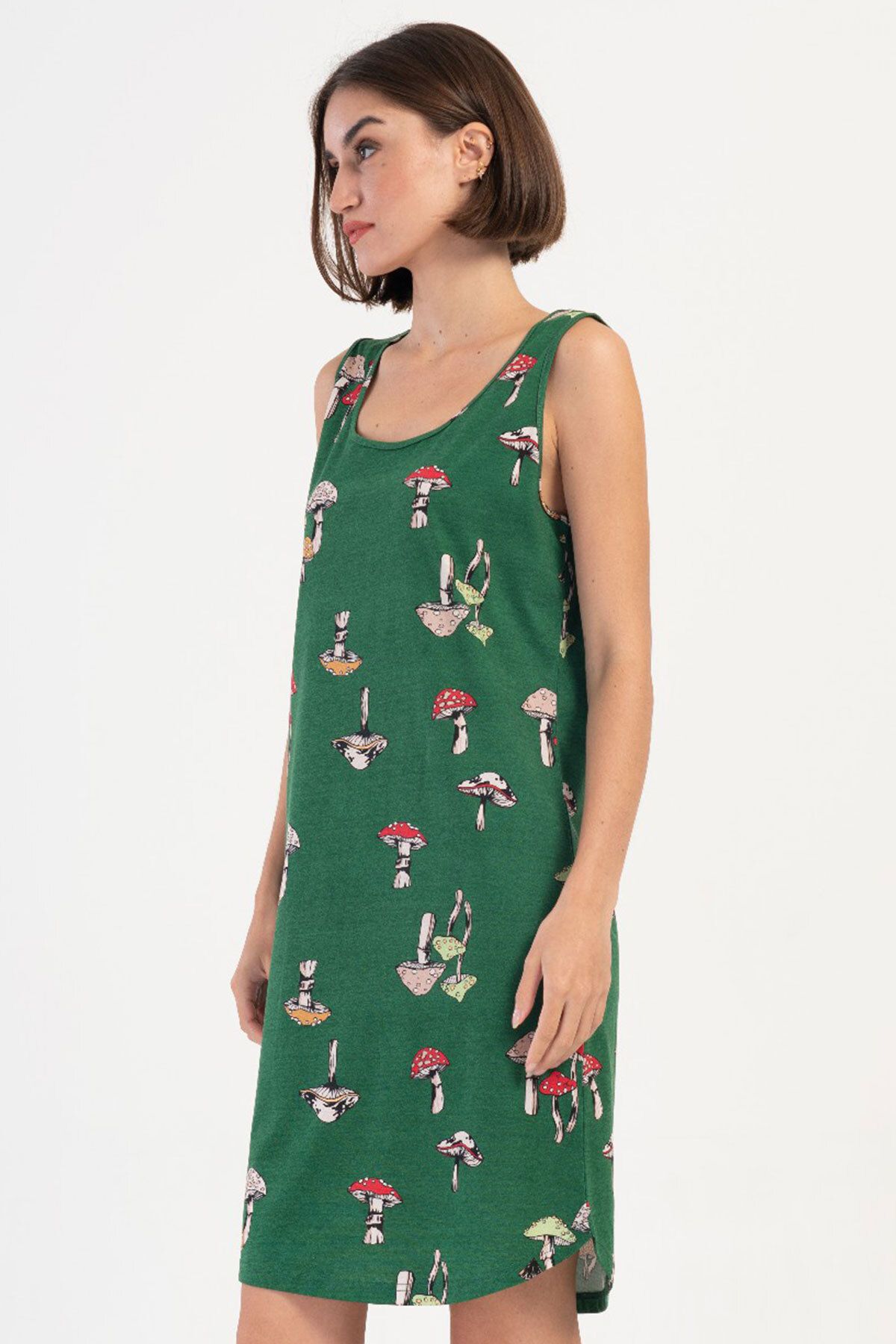 VİENETTA-Cotton Women's Thick Strap Nightdress, 407036 2