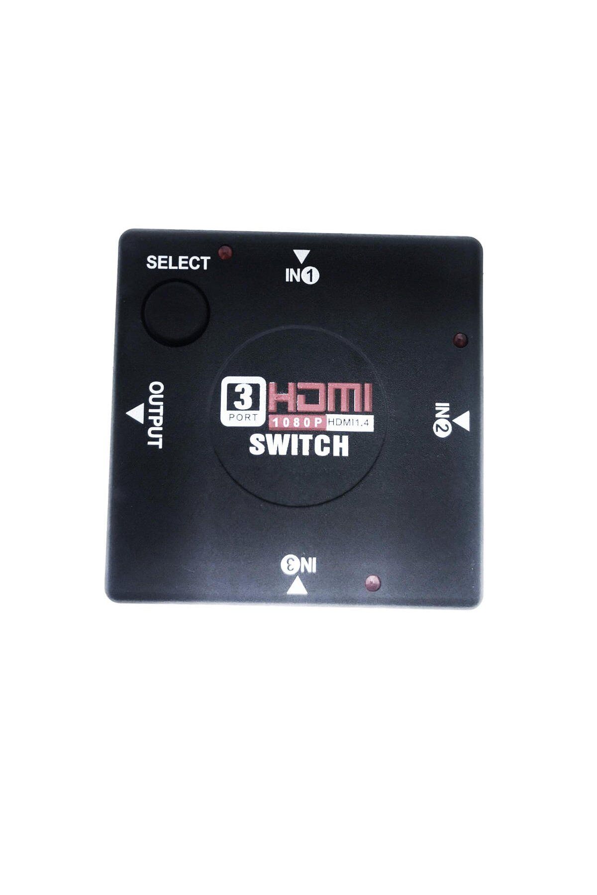 OEM-Video switch with 3 HDMI inputs and one HDMI output, Full HD 1080p, with switch, black 2