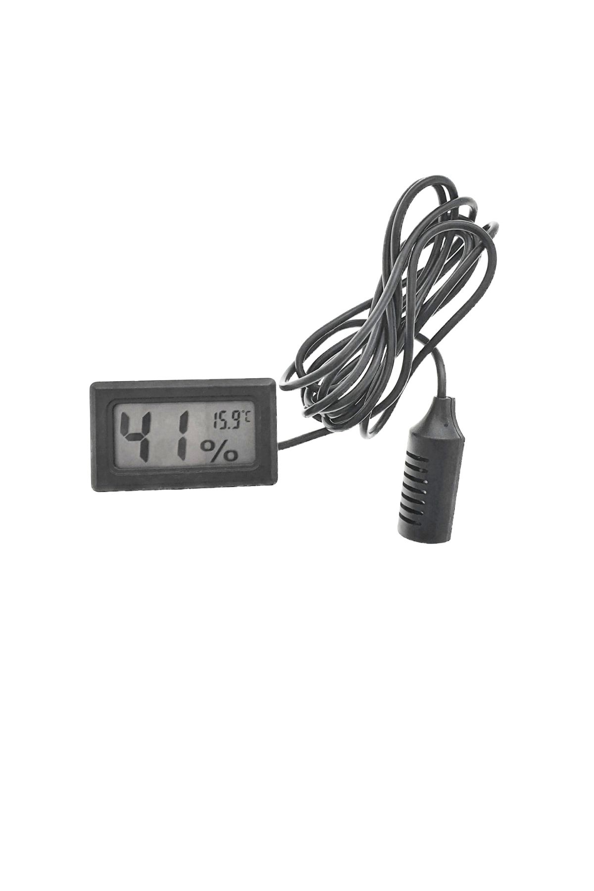 OEM-Digital Thermometer 8015a, With Humidity Indicator, With Lcd Display, Black 1