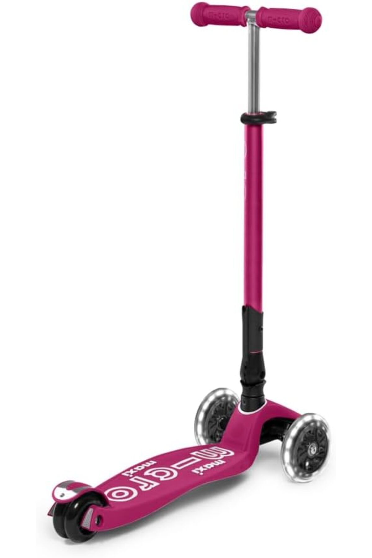 Micro-Micro Scooters | Maxi Deluxe LED Foldable| Handlebar Adjustable | Lightweight | Foldable Mechanism | 2