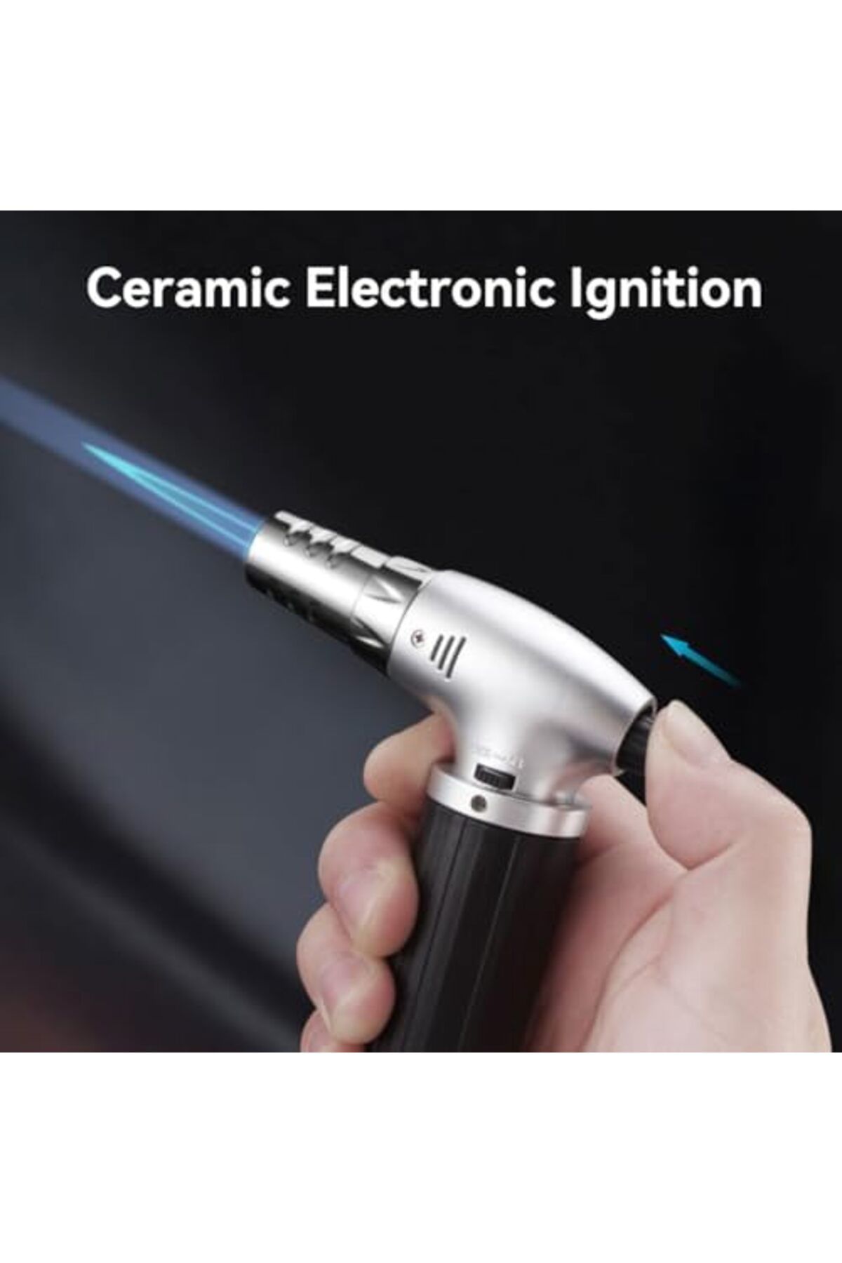 Bonjour-Portable Culinary Blow Torch Chef Cooking Torch Lighter Butane Refillable With Safety Lock For 3