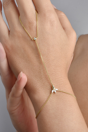 Mordays TAŞLI GOLD 925 AYAR GÜMÜŞ ŞAHMERAN