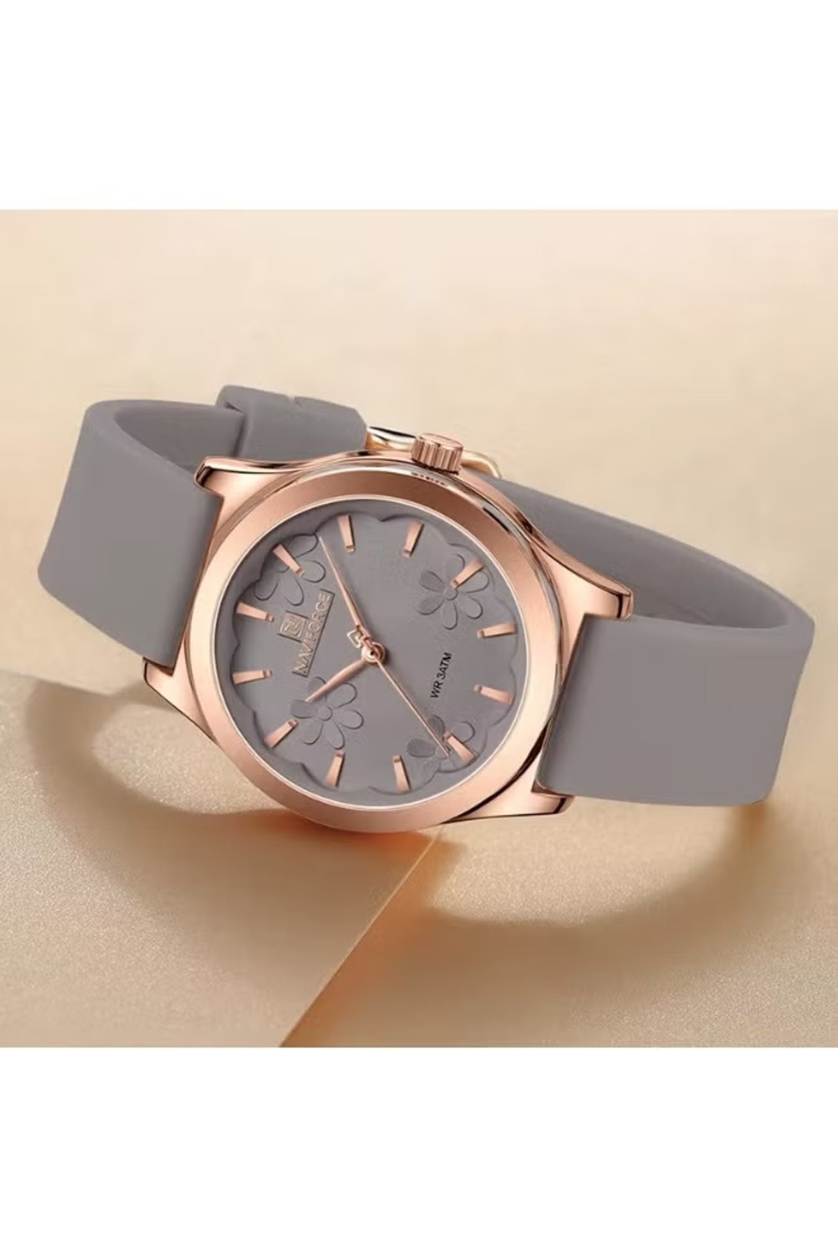 Naviforce-Elegant Analog Watch with Stylish Dial Design Durable Strap Water Resistant Timepiece 2