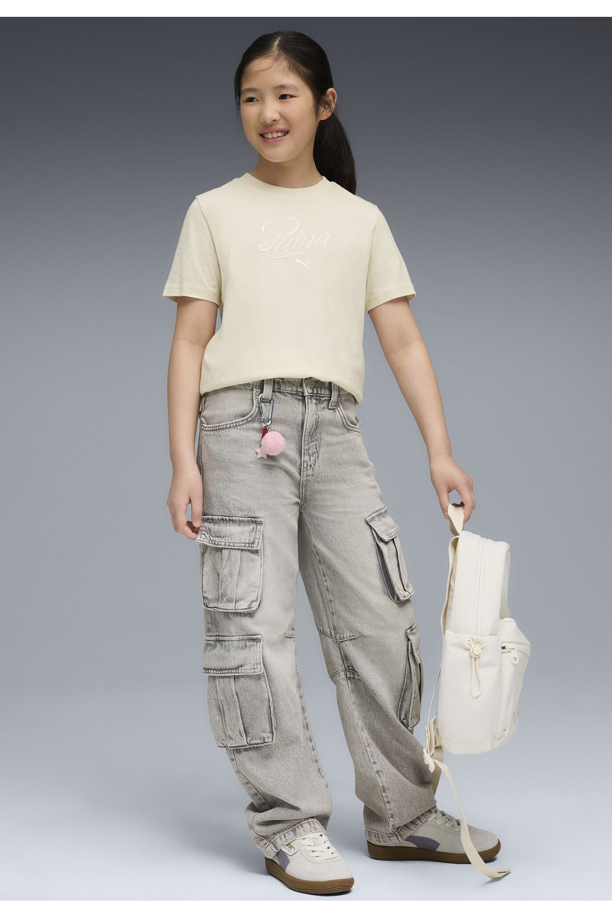 Puma-Essentials Script Tee Youth 5