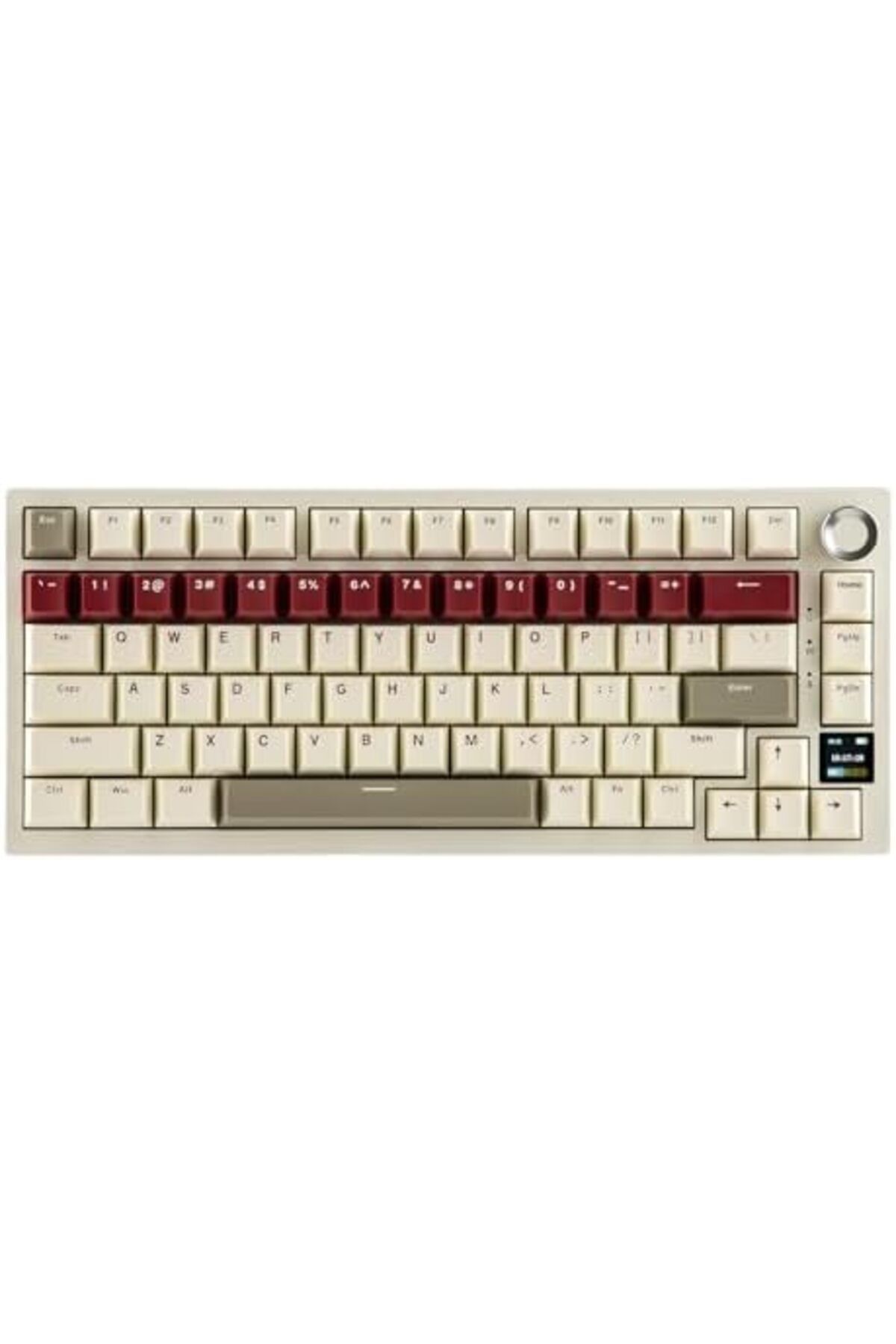 Epomaker-لوحة مفاتيح ألعاب لاسلكية Ajazz AK820 PRO مزودة بشاشة TFT ومقبض، قابلة للتبديل السريع، 2.4 جيجاهرتز/وحدة 2