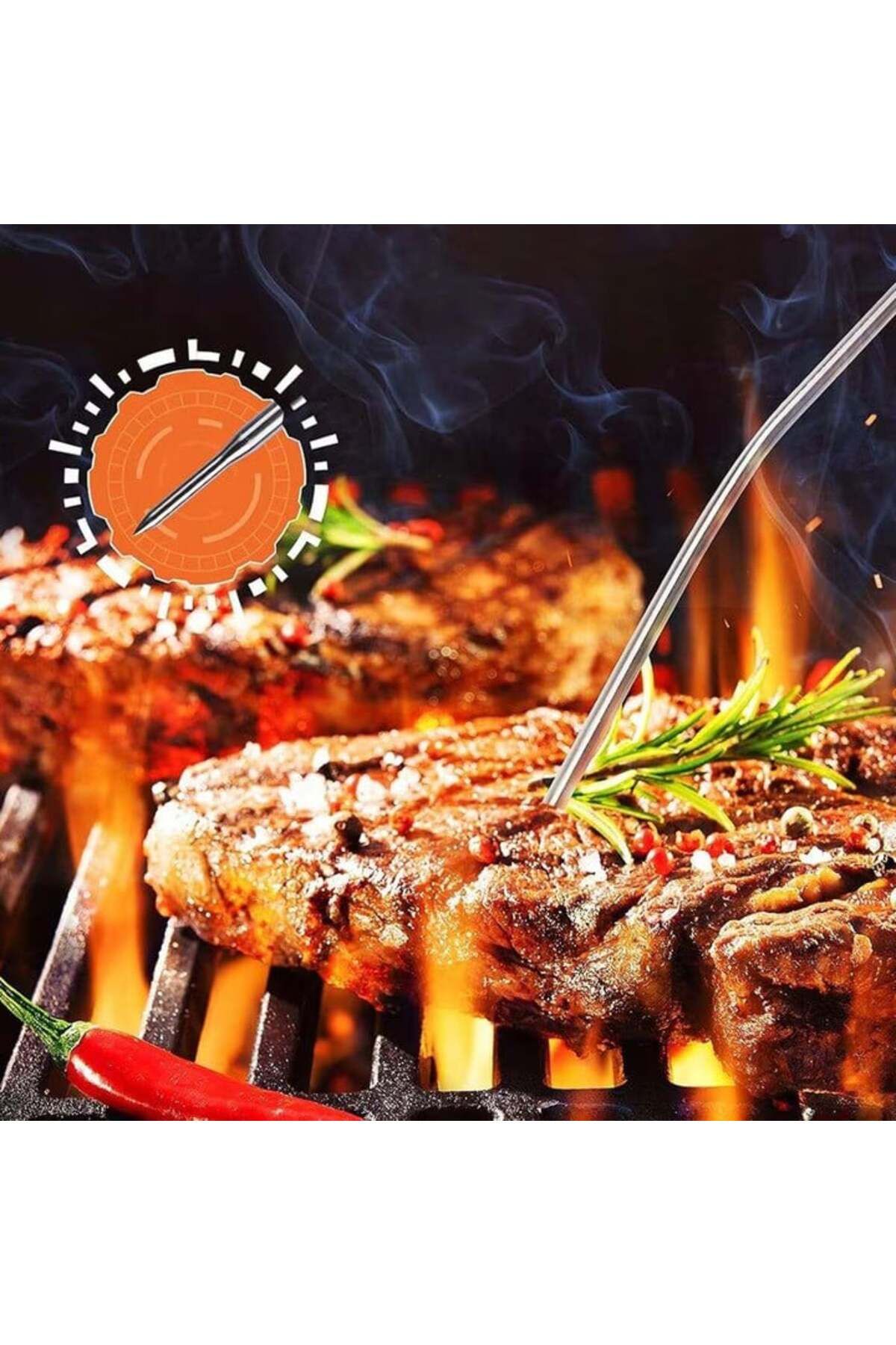 NewEvo-® Digital Kitchen Thermometer, For Meat, Liquids, Touch Screen Display, Quick Read Function 8