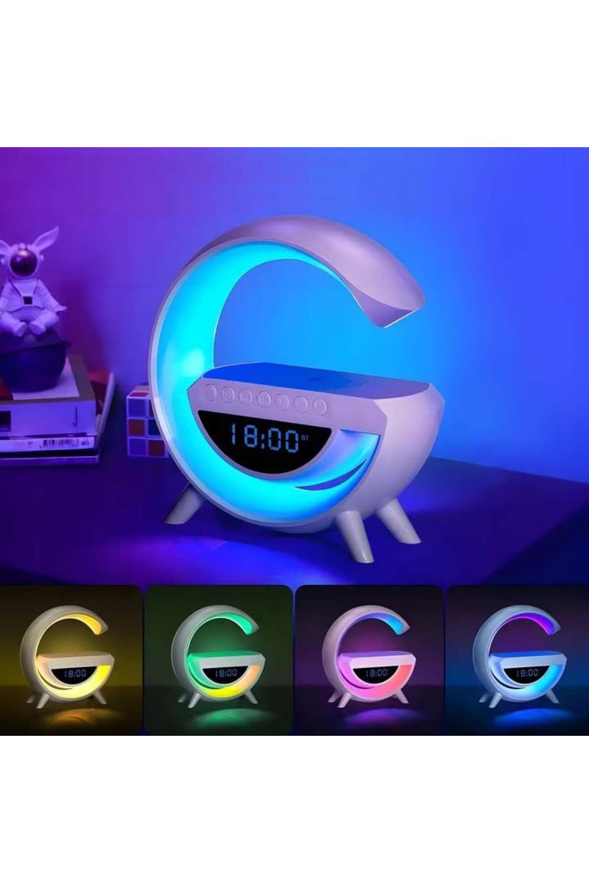NewEvo-® Multifunctional Smart Lamp 4 In 1, Digital Clock, Alarm, Radio, Bluetooth Speaker 3