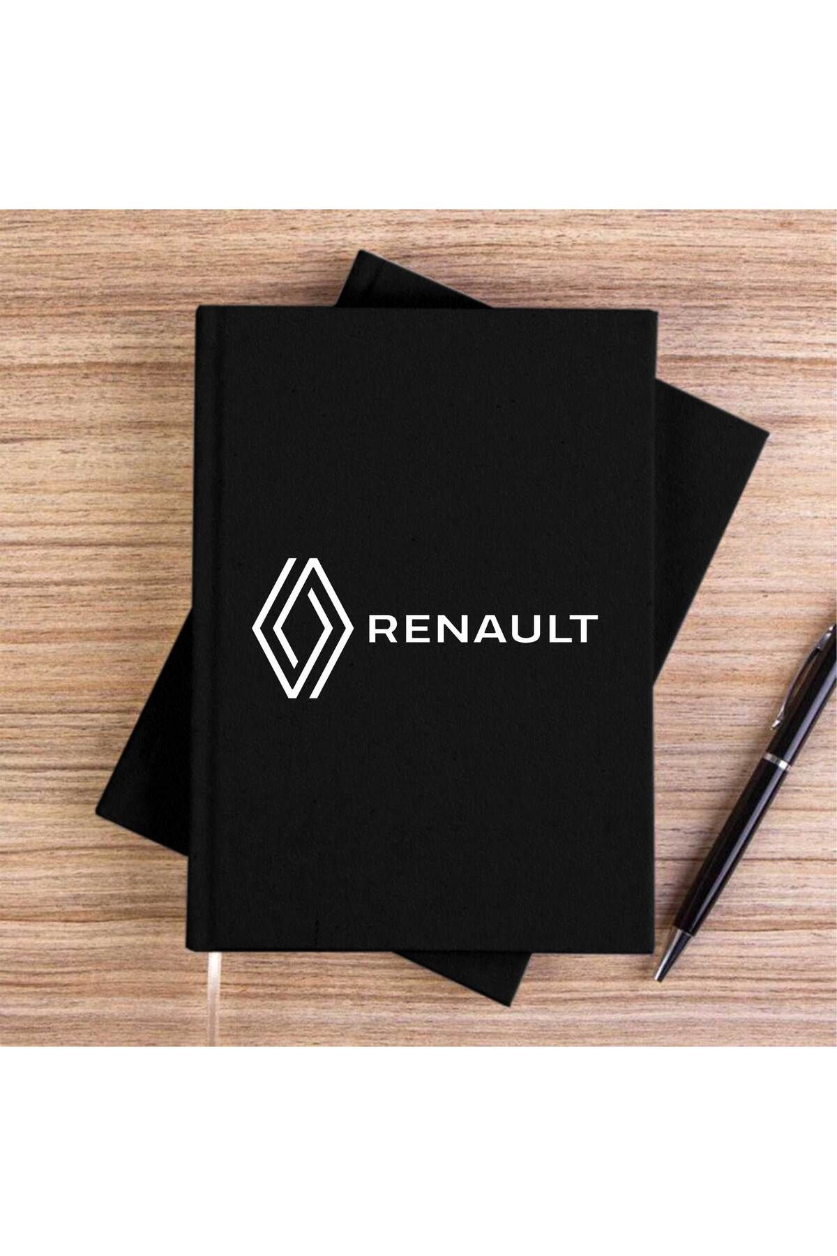 Z zepplin-Renault New Logo Text Black Unlined Canvas Notebook 1