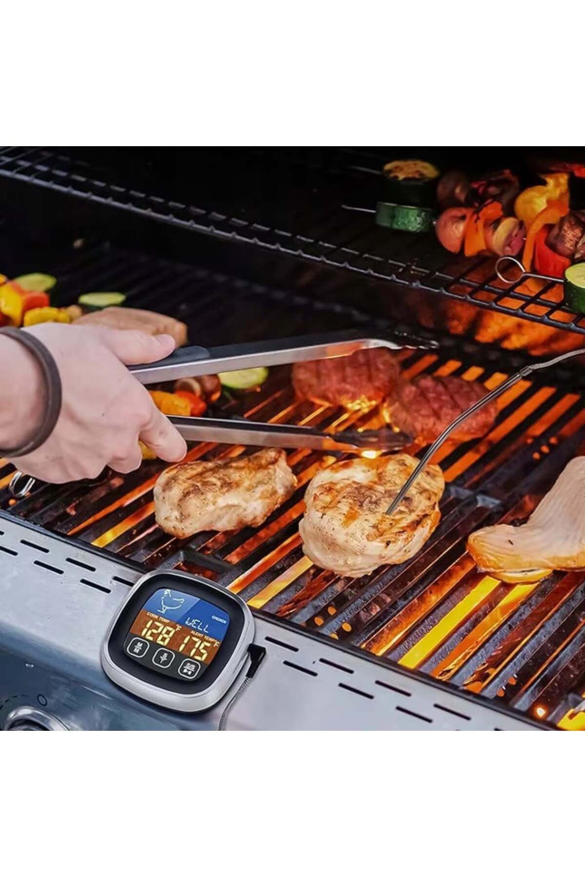 NewEvo-® Digital Kitchen Thermometer, For Meat, Liquids, Touch Screen Display, Quick Read Function 6