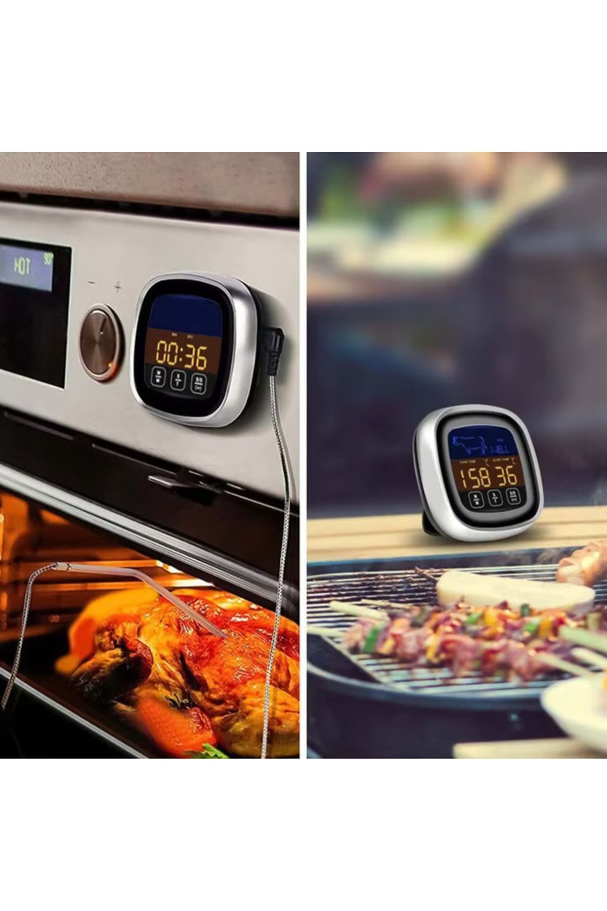 NewEvo-® Digital Kitchen Thermometer, For Meat, Liquids, Touch Screen Display, Quick Read Function 7