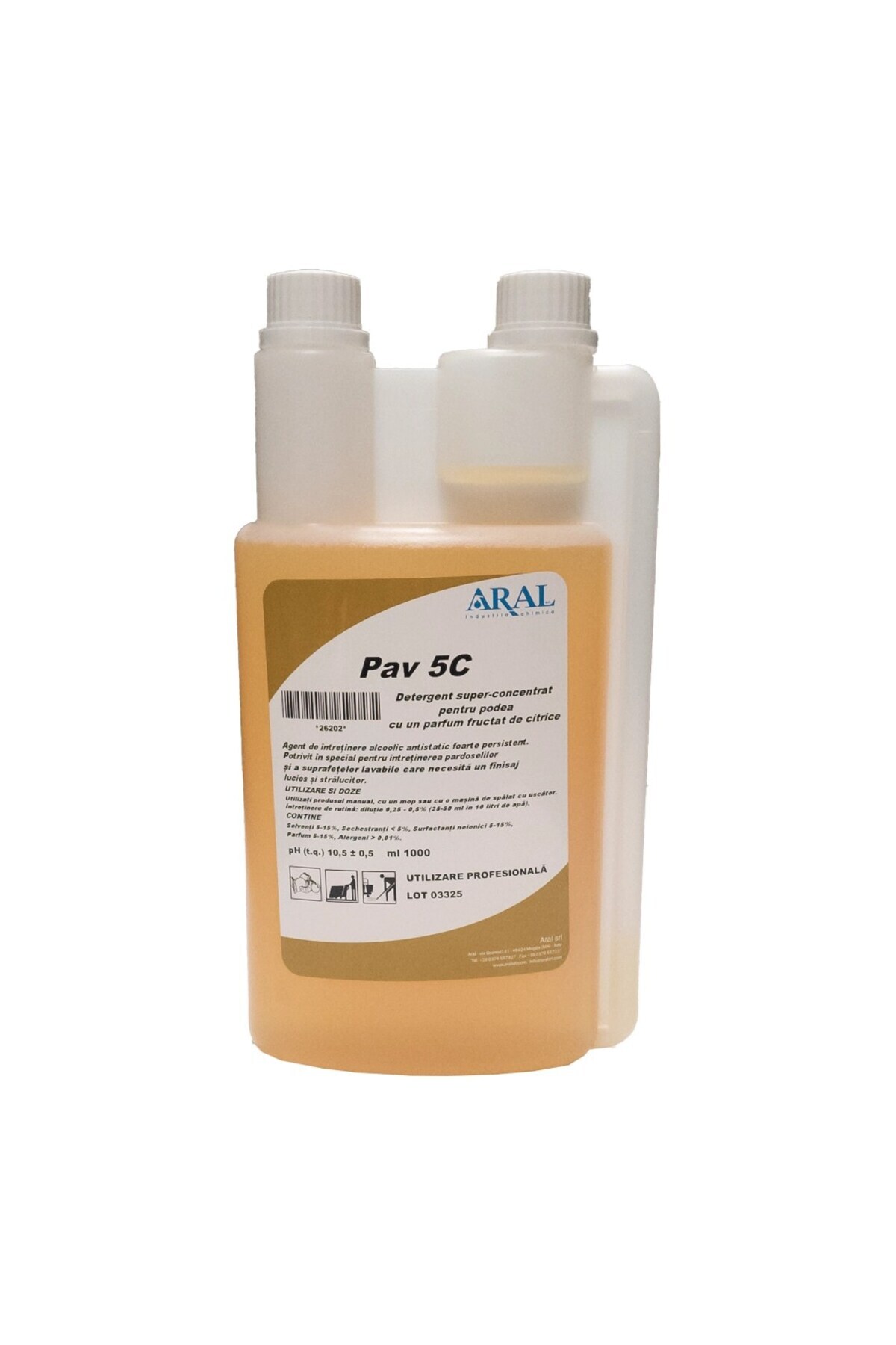 Aral Detergent De Podele Super Concentrat Cu Aromă Fructată De Citrice, Aral, Pav 5 C 1l - One Size
