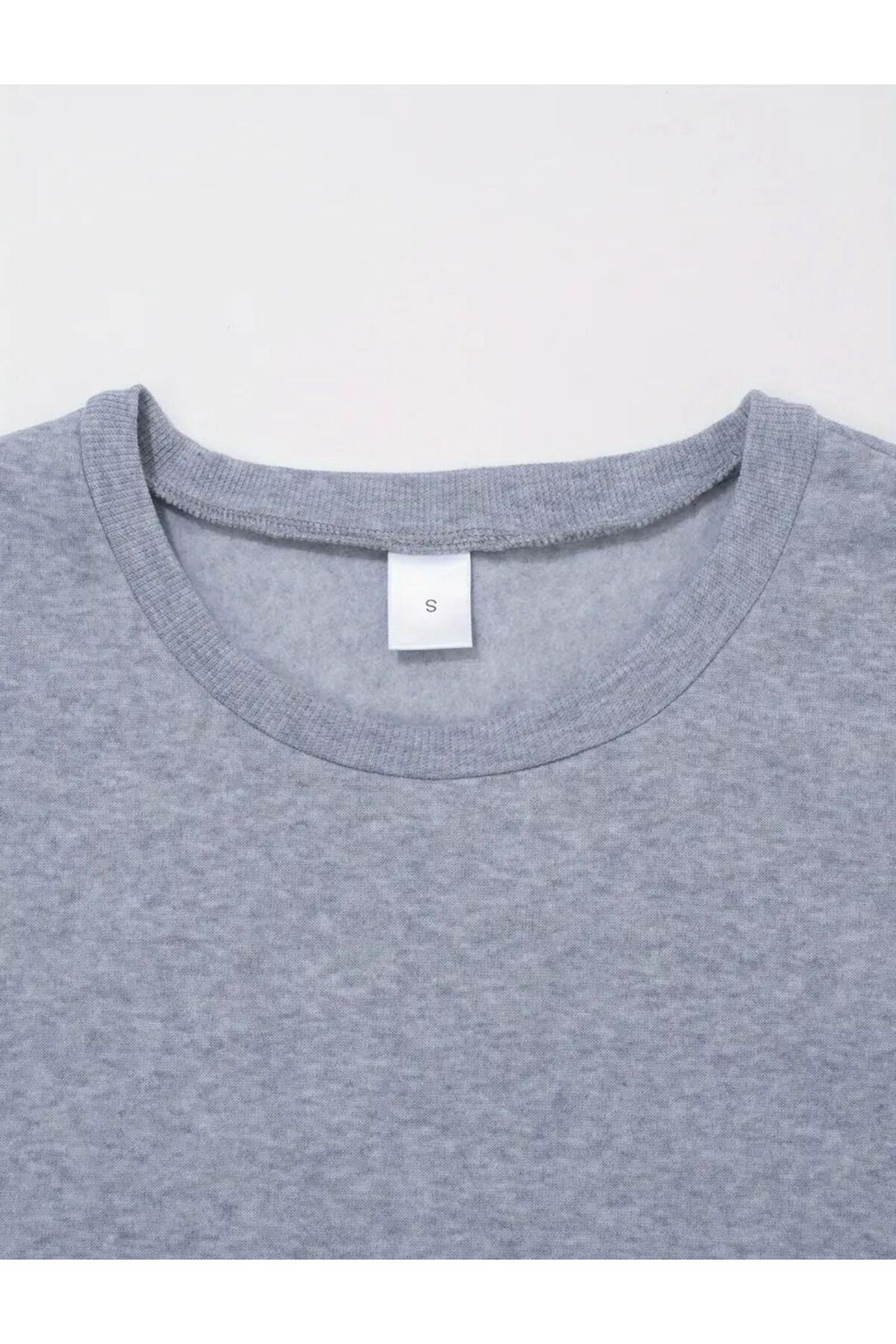 caddekombin Сива блуза с леопардов принт и сърцевиден принт на велосипед