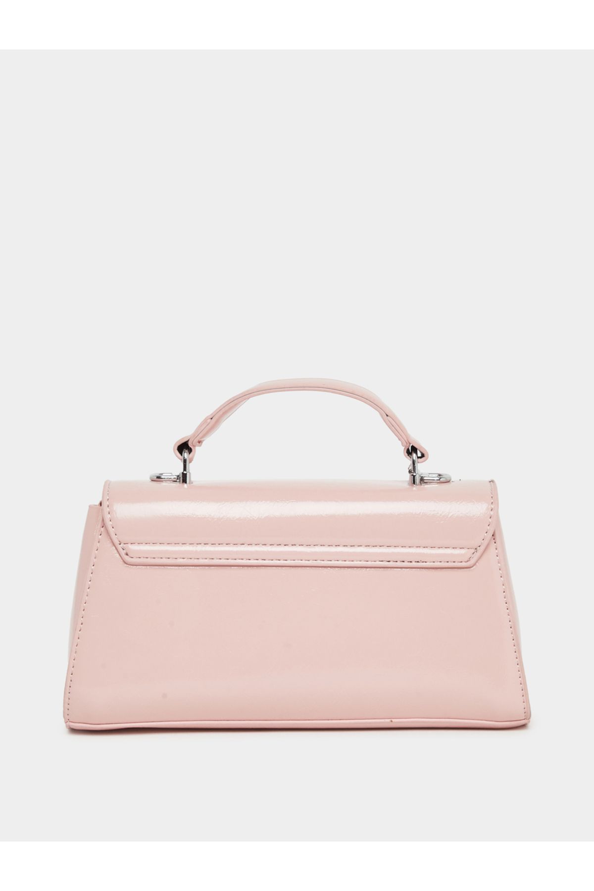 Styli-Solid Handbag with Top Handle and Adjustable Strap 3