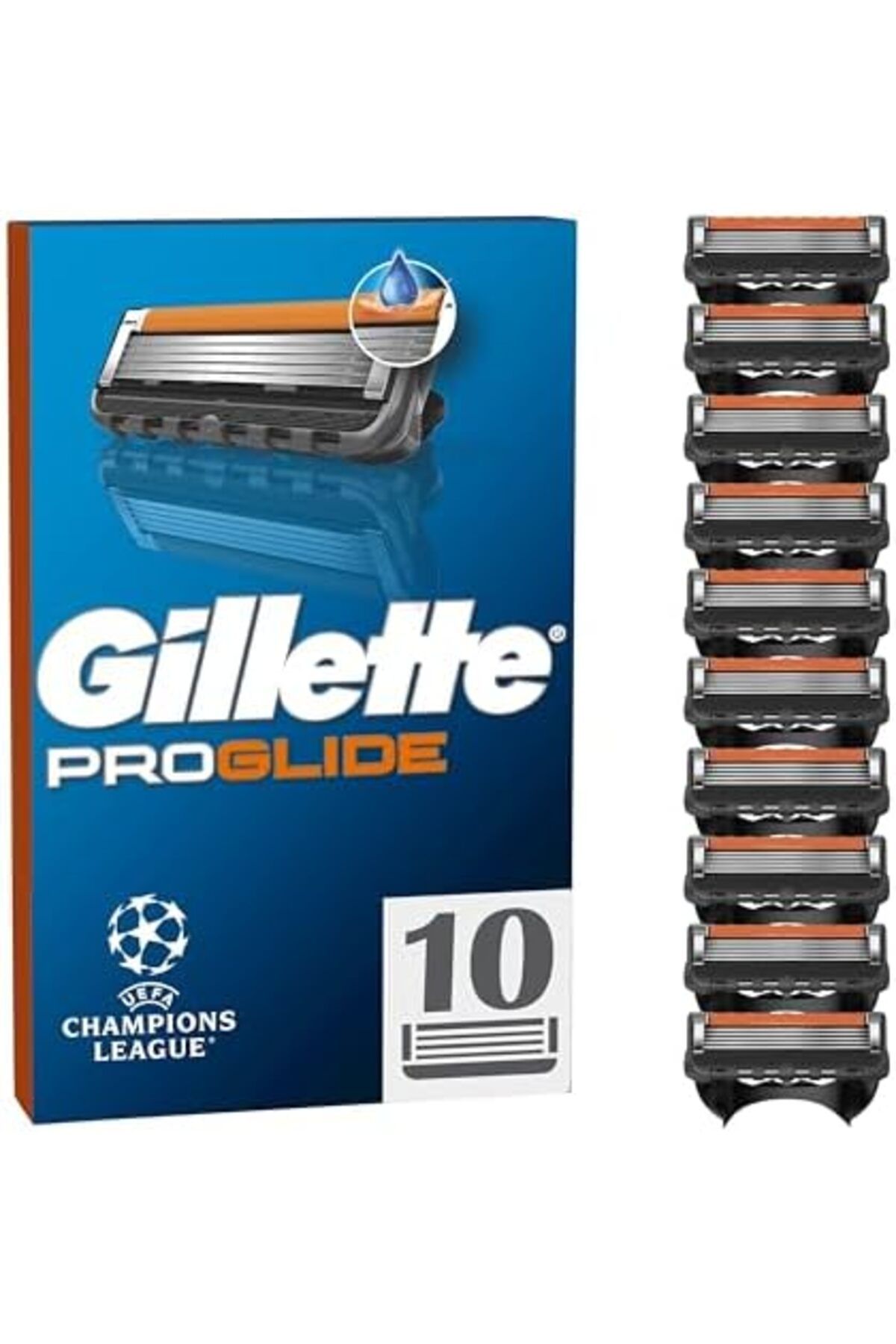 Gillette-شفرات حلاقة بروغلايد للرجال، عبوة من 10 شفرات حلاقة بديلة مع أداة تشذيب دقيقة، 5 شفرات مضادة للتكتل 2