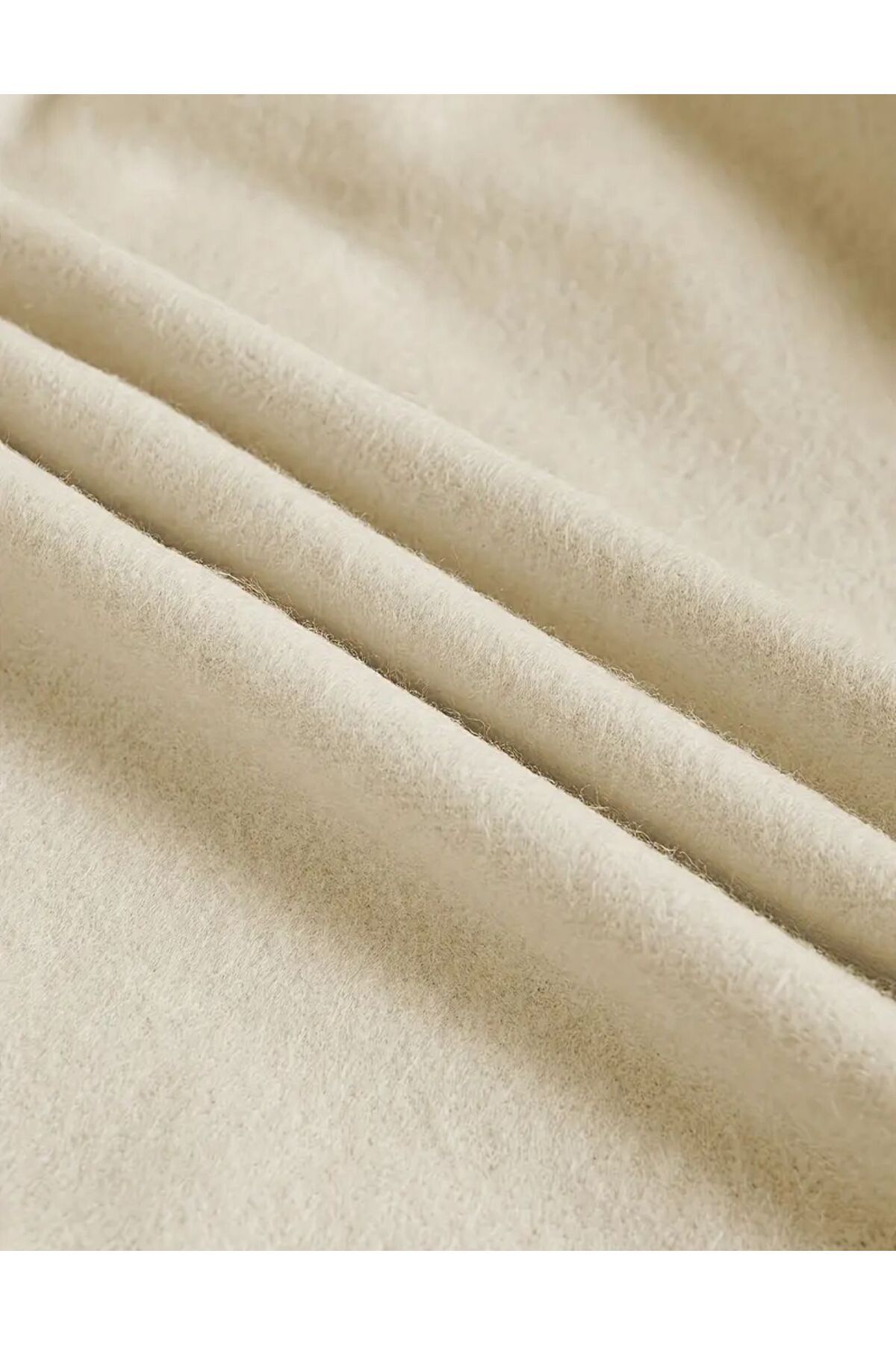 caddekombin  Karahindiba Baskılı Bisiklet Yaka Bej Sweatshirt - Görsel 5