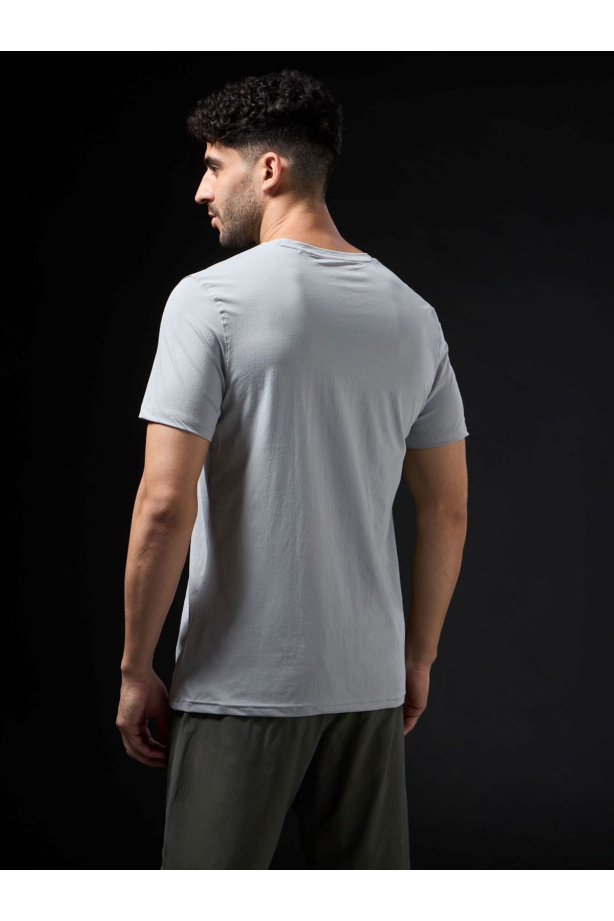 Technosport By Styli-Slim Fit 4-Way Stretch T-Shirt with Cotflex 2