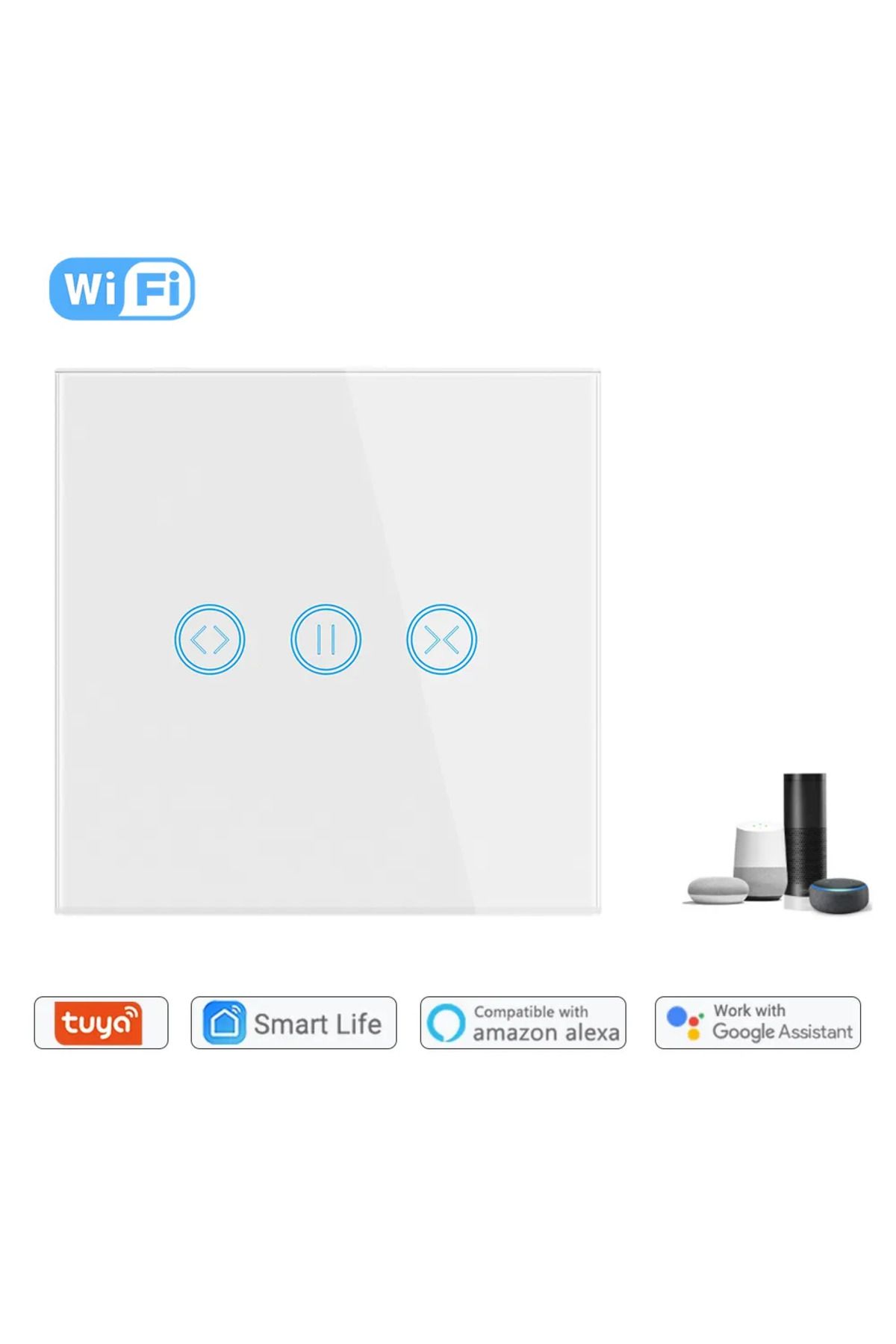 Generic-Smart switch to control the curtain or shutter - white 3