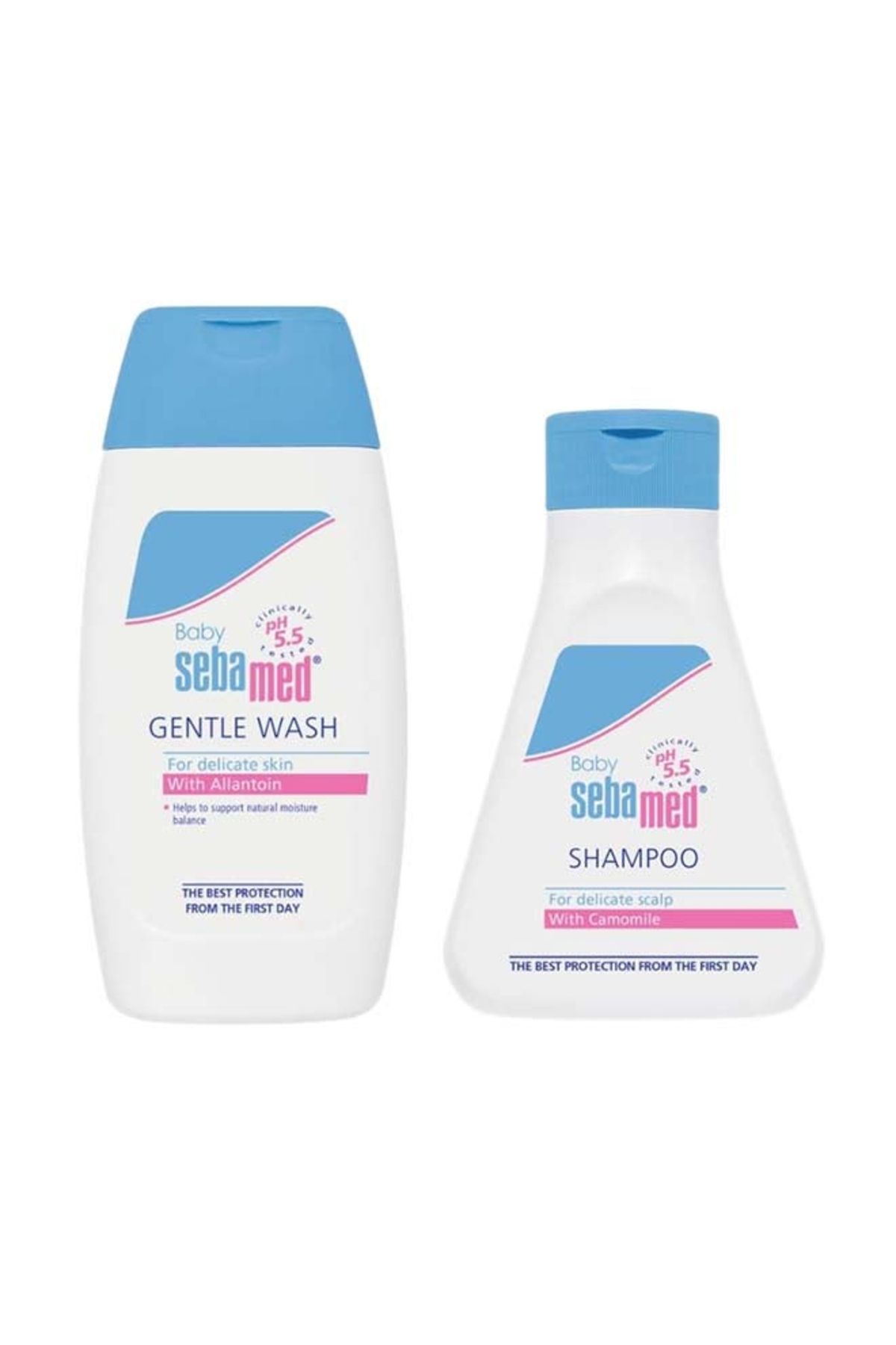 Sebamed-Baby Gentle Wash with Shampoo for Delicate Skin and Scalp 200ml+150ml Pack of 2 1