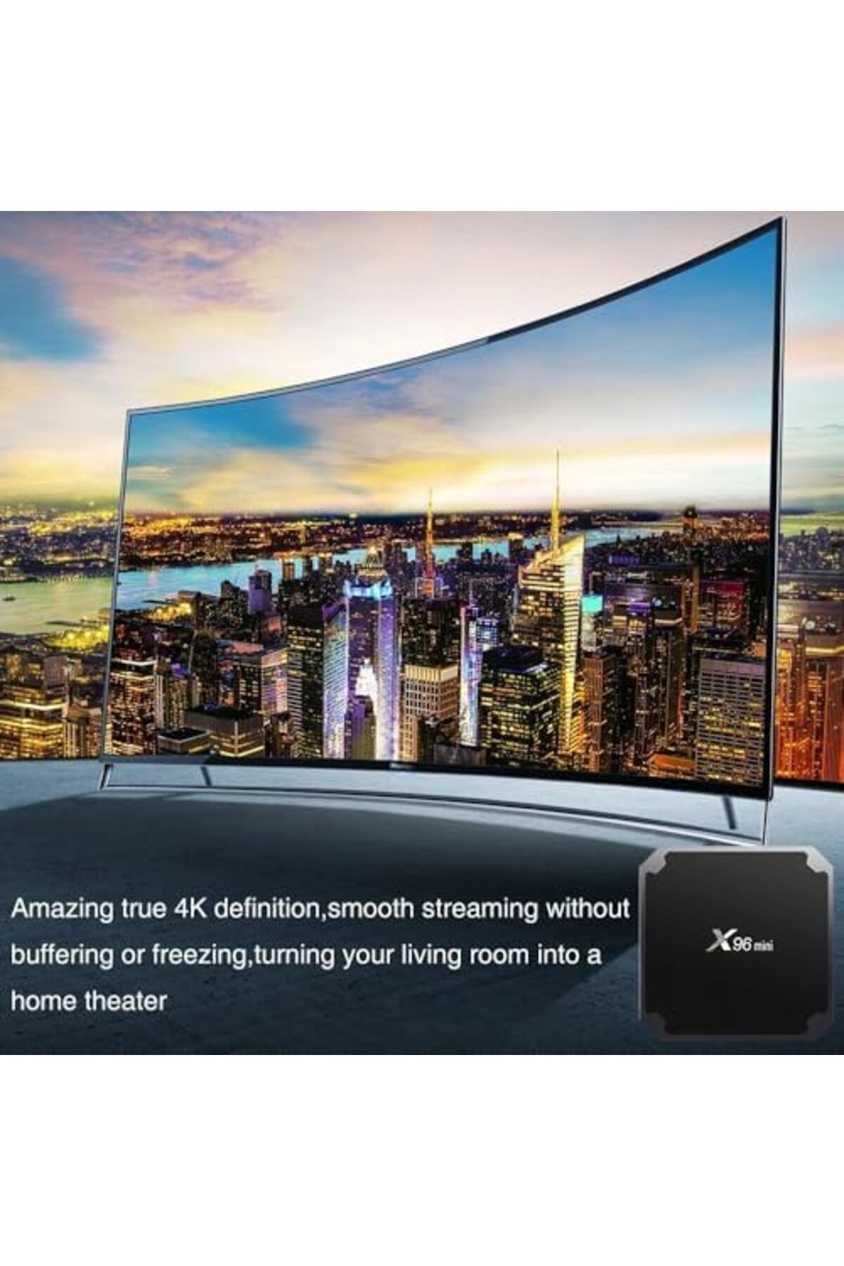 Generic-X96 Mini Android TV Box, 4K Media Player, WiFi, 3D Video Support 4