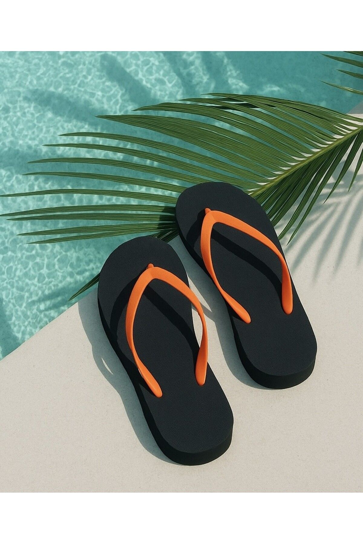 NUR KARACA-25Y1103 Flip-Flop High Sole Comfortable Daily Summer Beach Slippers for Women-Platrofm Model 3