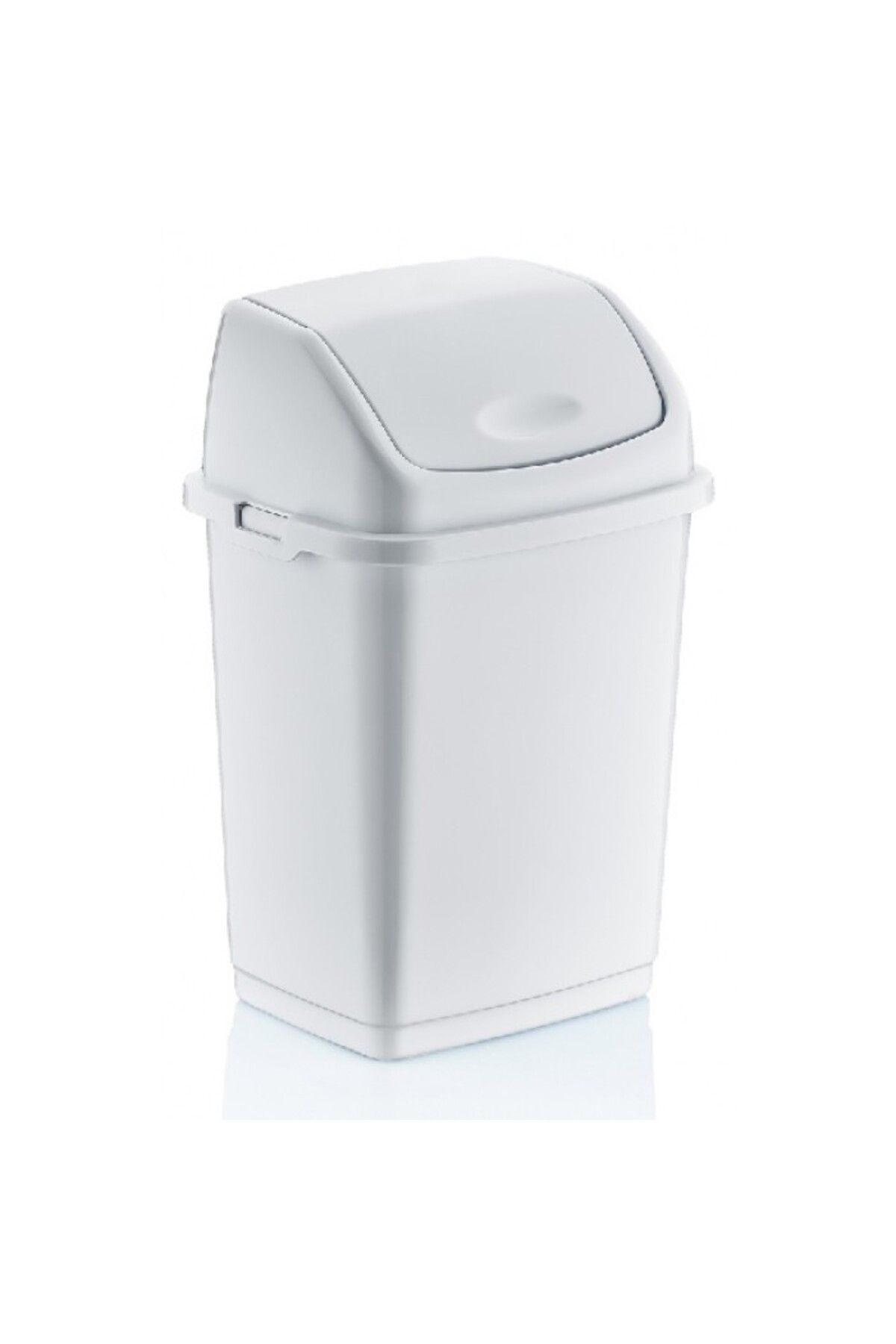 Raki-Trash can with hinged lid RAKI FANTASY 10lt white, 25x19xh37cm 1