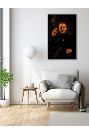Altat Home Atatürk Desenli Modern Cam Tablo