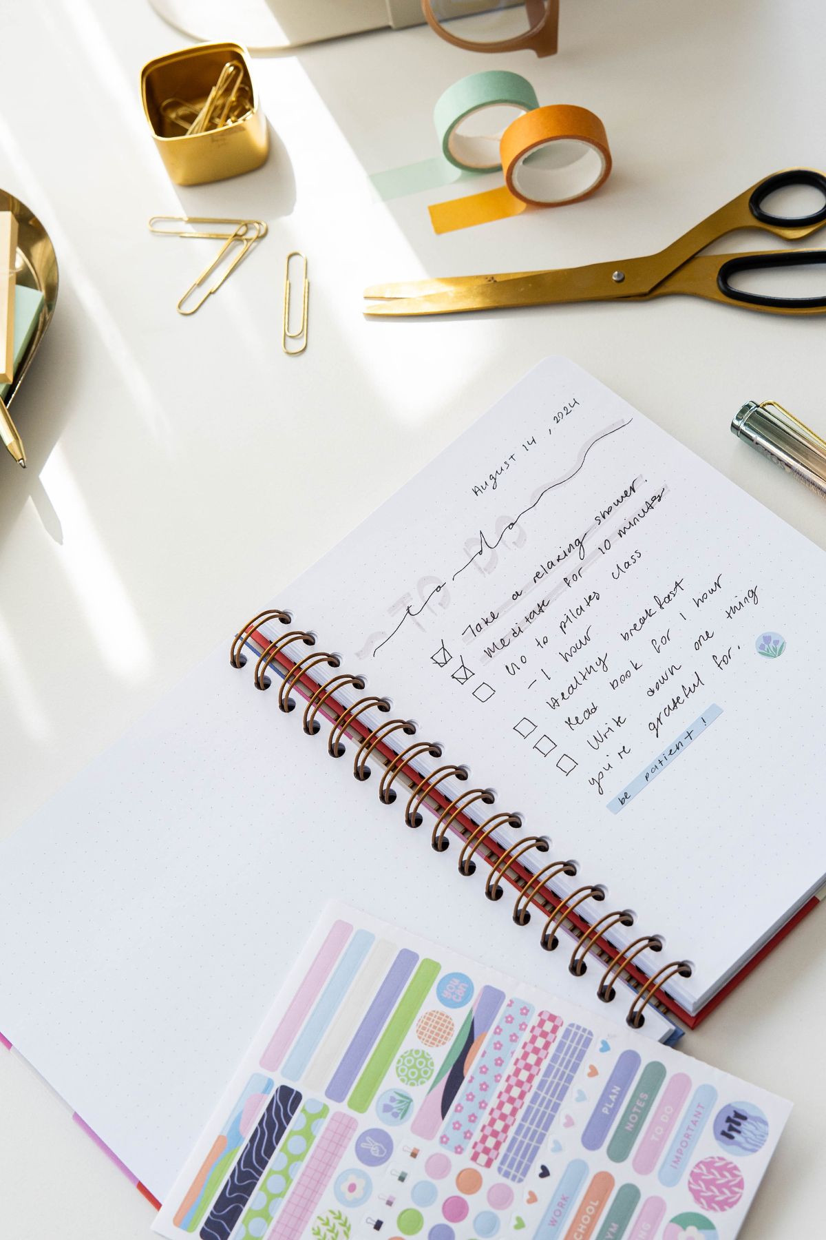 PAPERORA-A5 Spiral Hard Cover Elastic Dotted Notepad Cherry 5