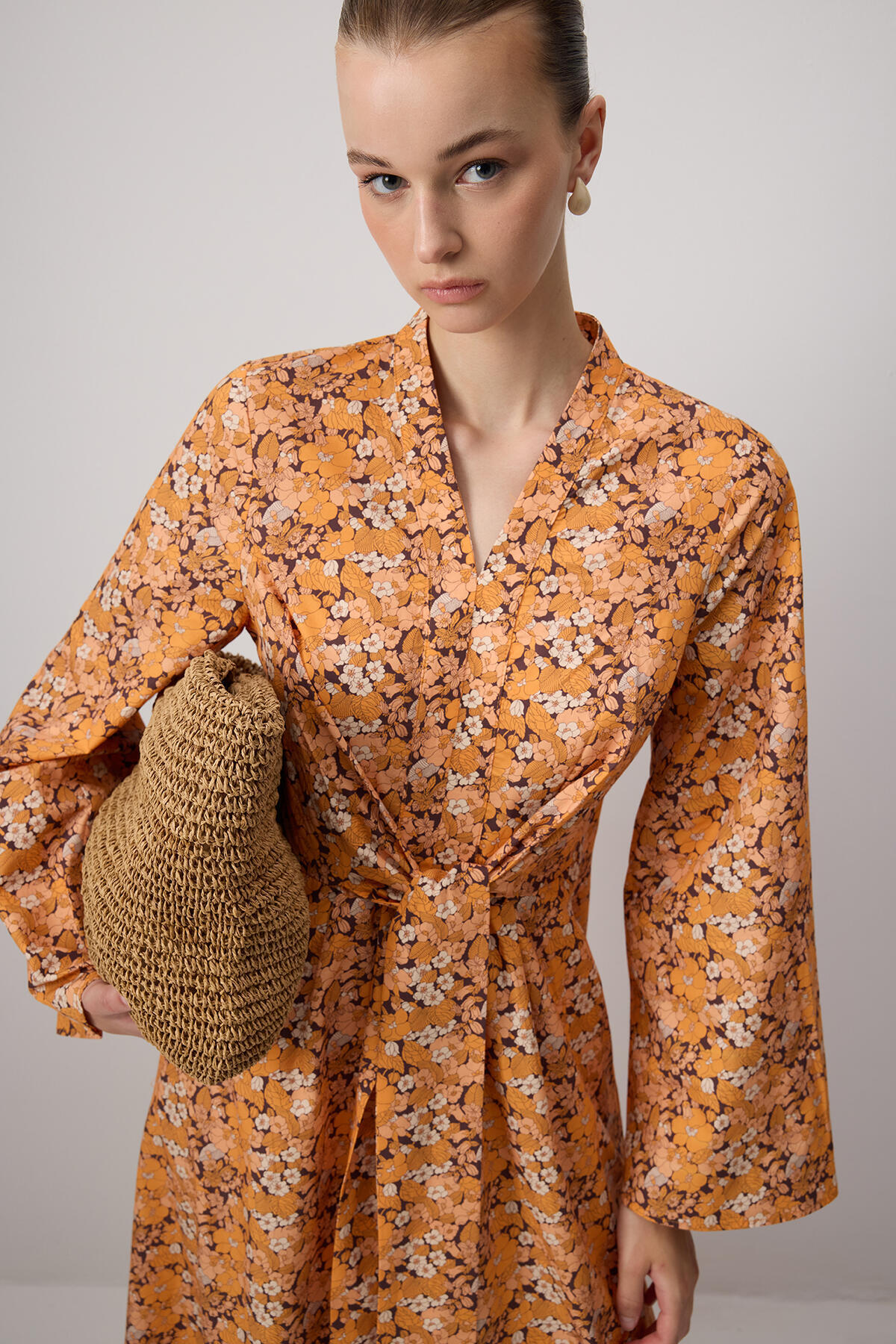 Touché Privé-Belly Tie Cotton Dress 2