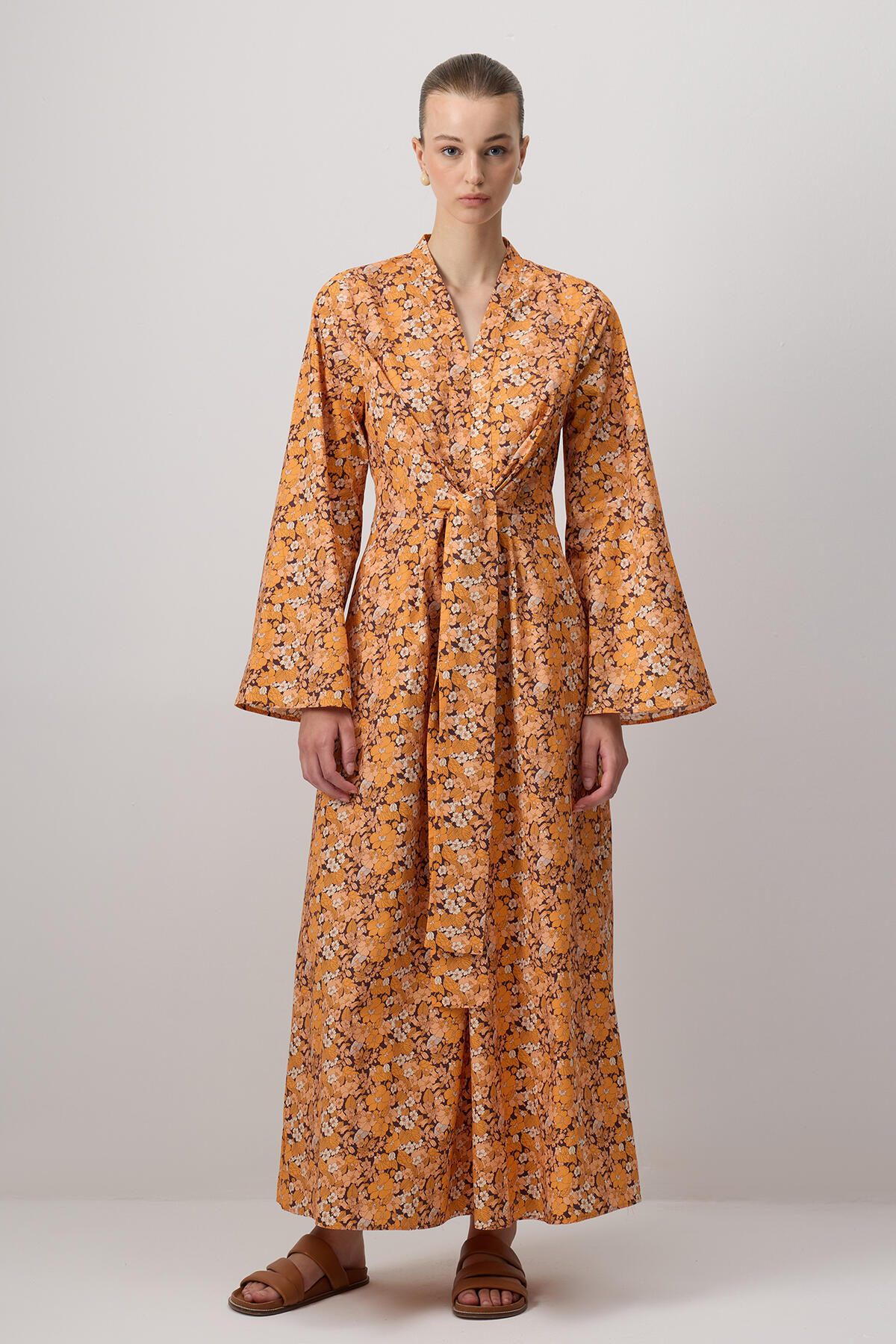Touché Privé-Belly Tie Cotton Dress 3