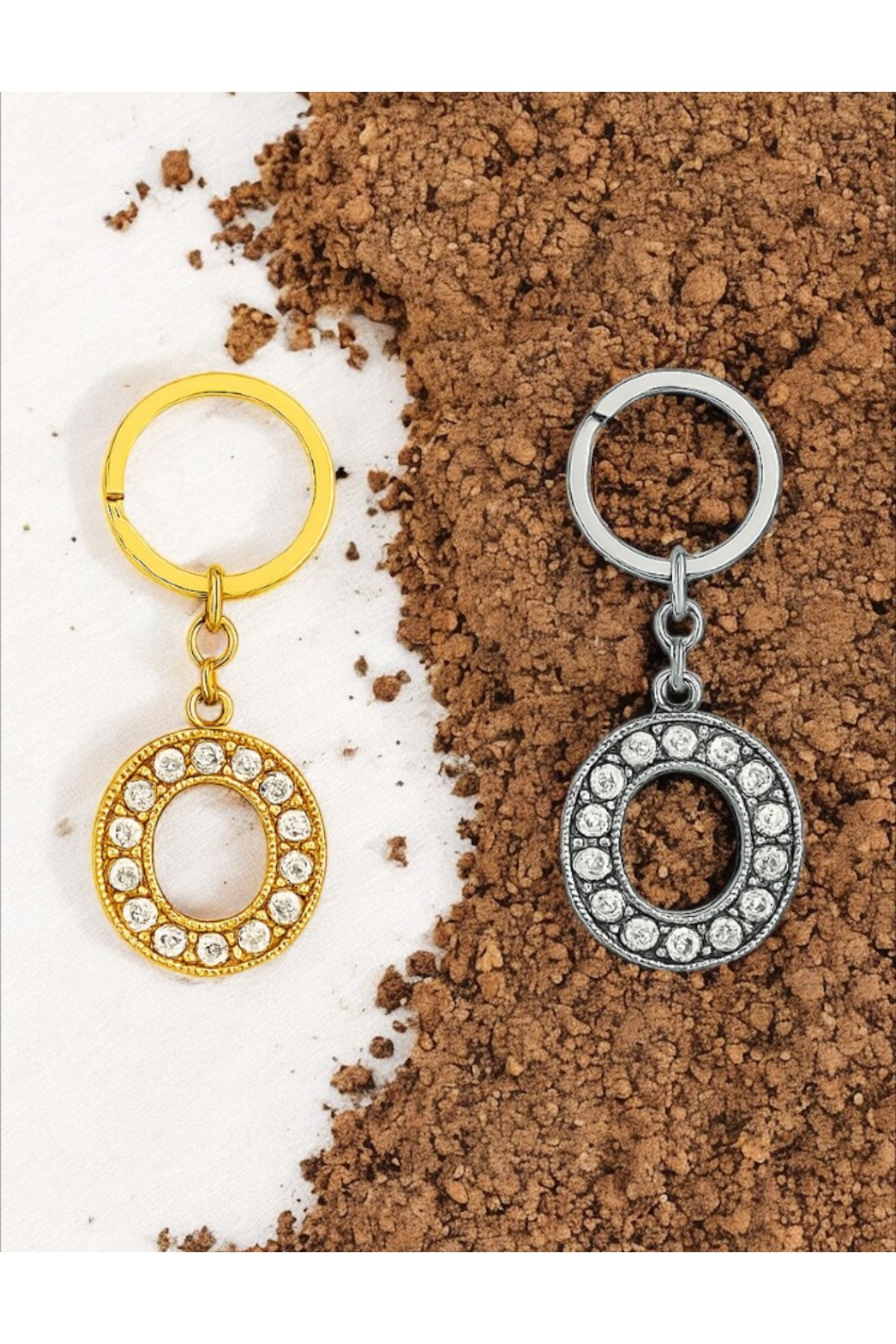 Handley-Sparkling'O' Letter Keychain – a Touch of Luxury and Meaning 3