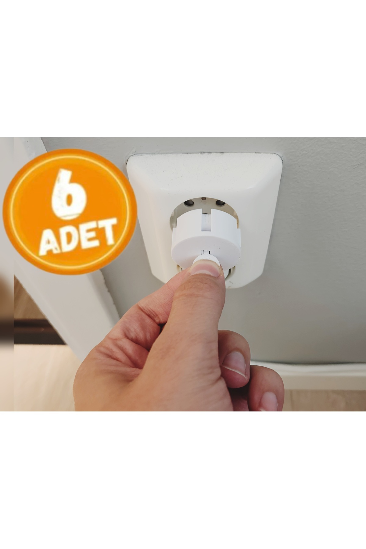 Light 6 Adet Bebek Güvenlik Priz Kilidi – Anahtarlı, Tüm Prizlere Uyumlu, Kolay Tak-Çıkar Sistem