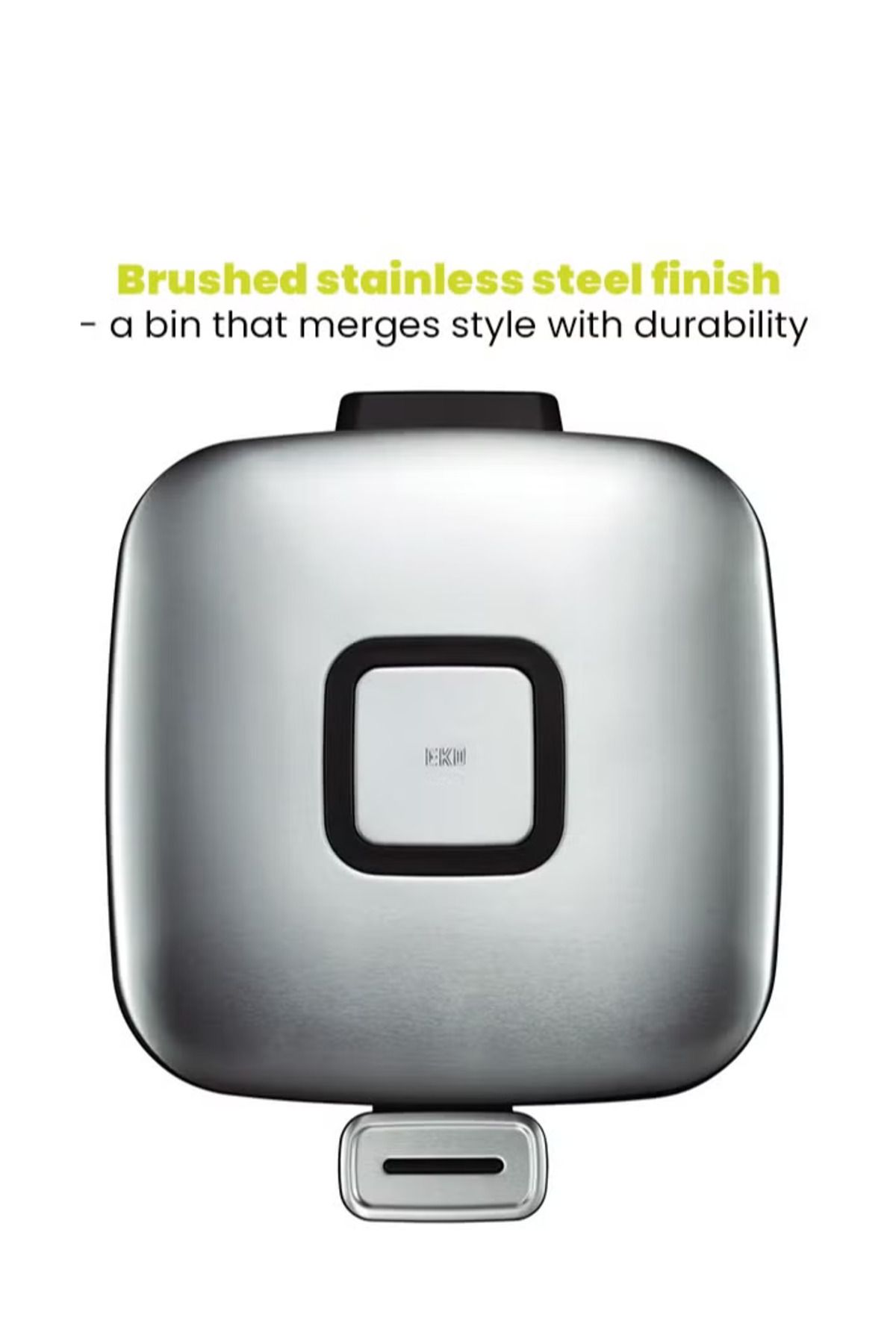 EKO-Regent 20l Pedal Bin – Brushed Stainless Steel, Soft-close, Fingerprint-resistant Trash Can 7