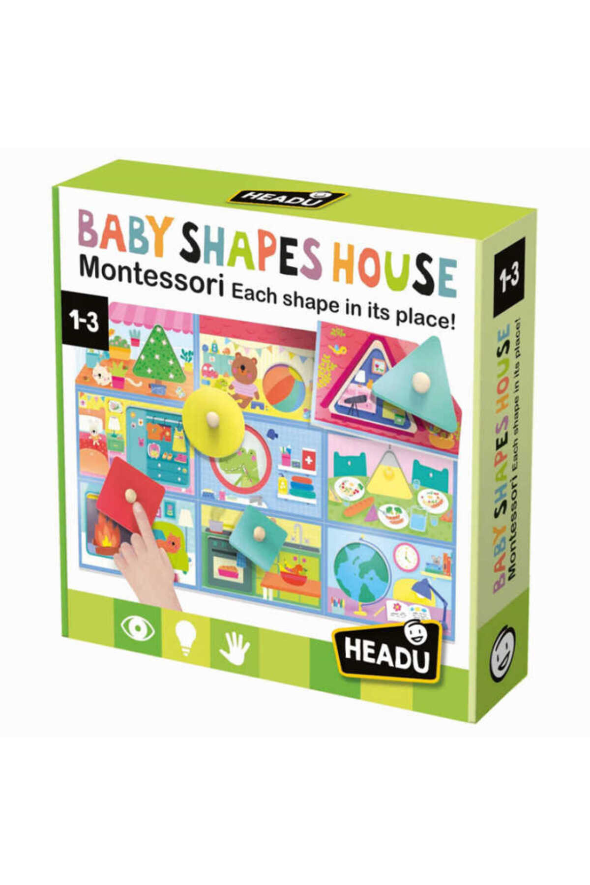 Headu Baby Shapes House Montessori fotoğrafı 2 (önizleme)