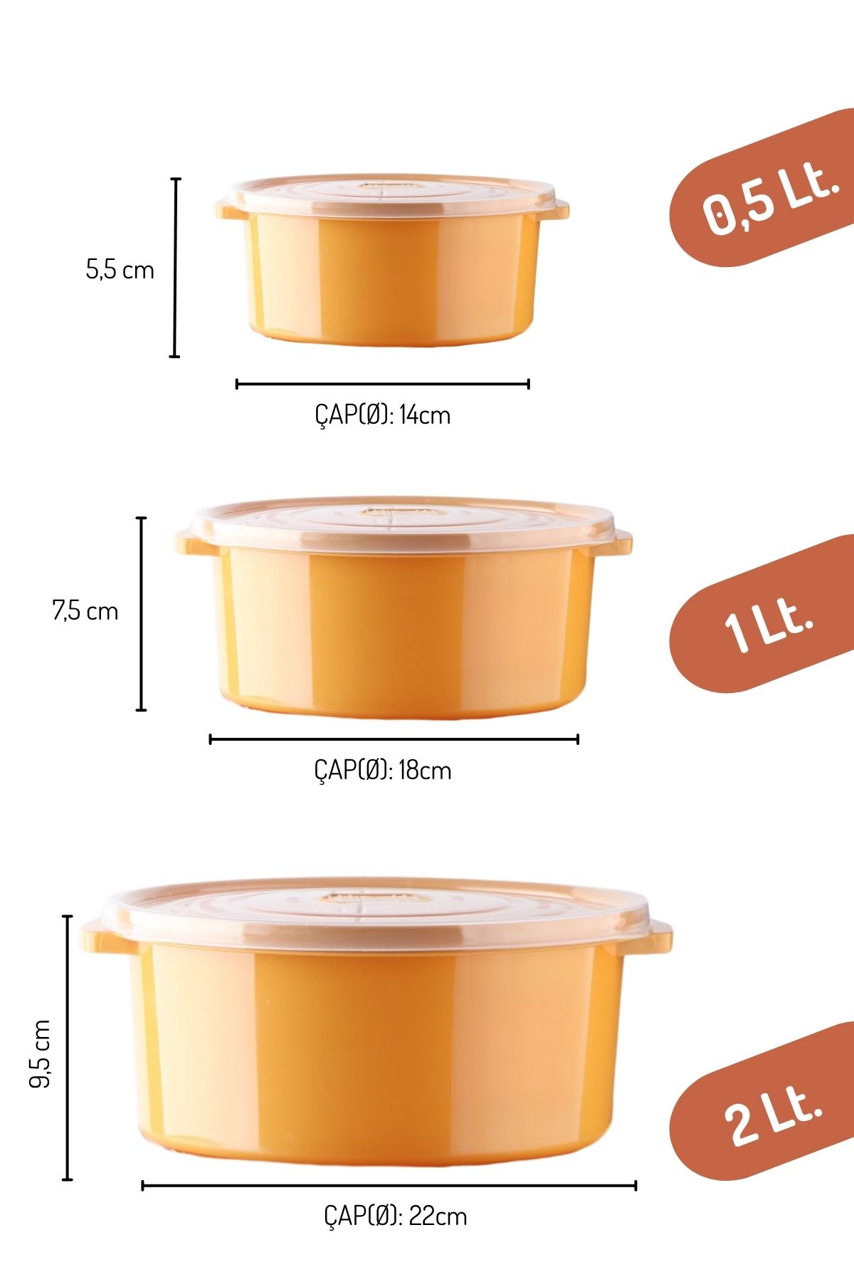 Nandy Home-Set of 12 Storage Containers for Microwave and Freezer Use 6