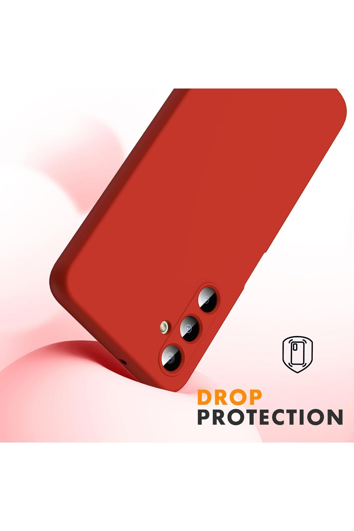 ALC MOBILE-Soft Touch Case, slim, ALC Mobile, anti-shock, compatible with Samsung Galaxy A05S, Red Tpu 4