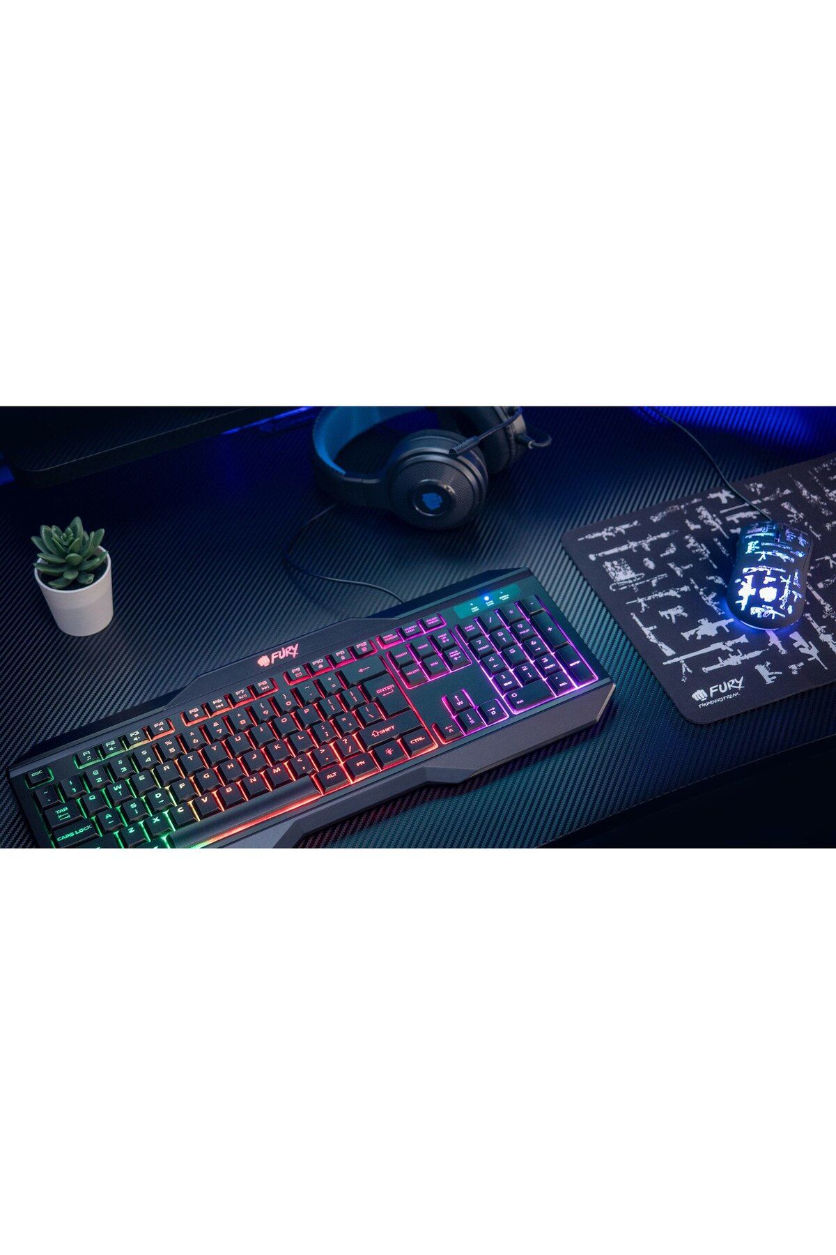 Bloom-Fury NFU-1677 Gaming Keyboard and Mouse Set, Black 3