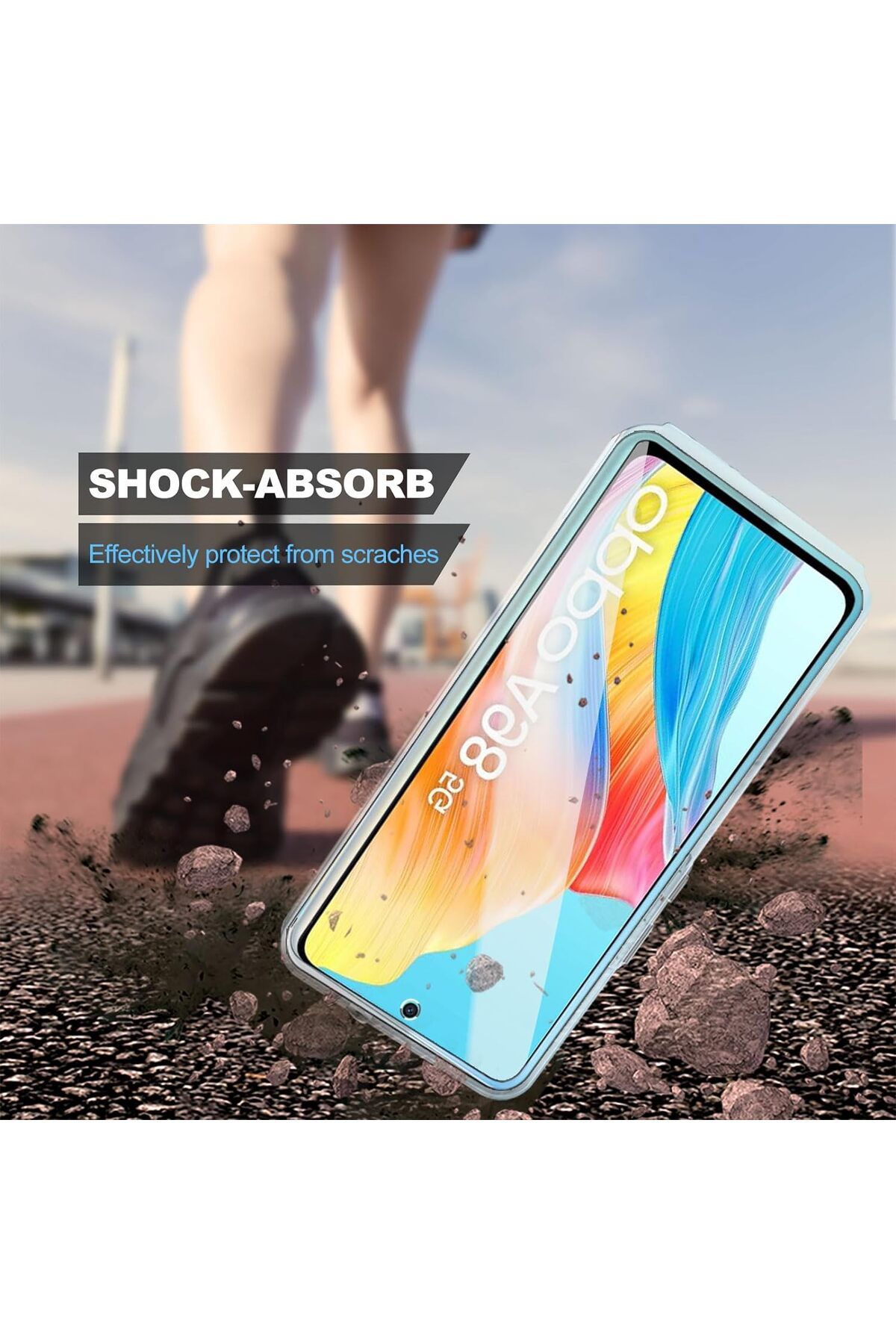 ALC MOBILE-360 case compatible with Oppo A98 - V2 Transparent front and back 6