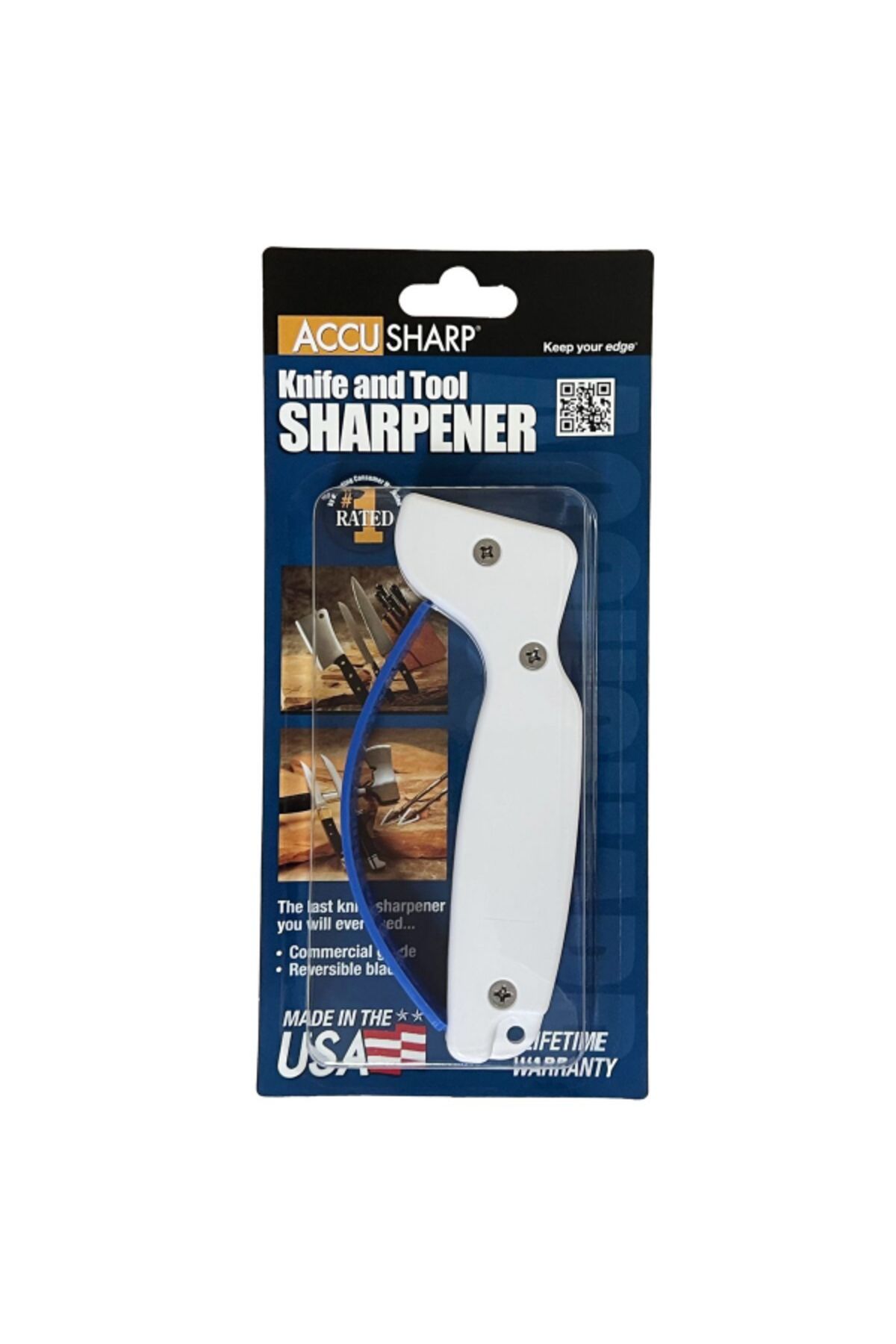Accusharp-Easy to Use Knife-and Tool Sharpener with Ergonomic Handle and Finger Guard 7