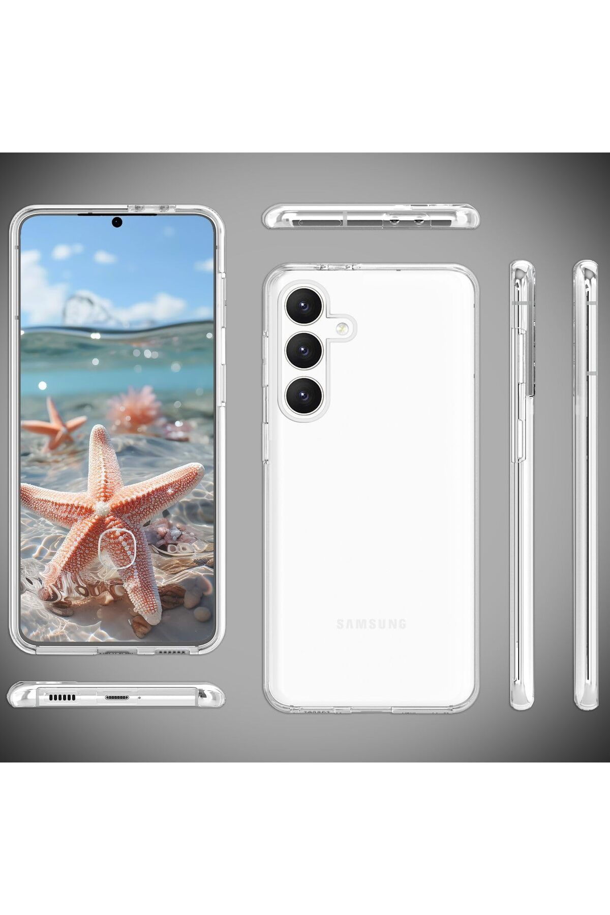ALC MOBILE-360 Case, compatible with Samsung Galaxy S24 Plus, V2 Transparent front+back 4