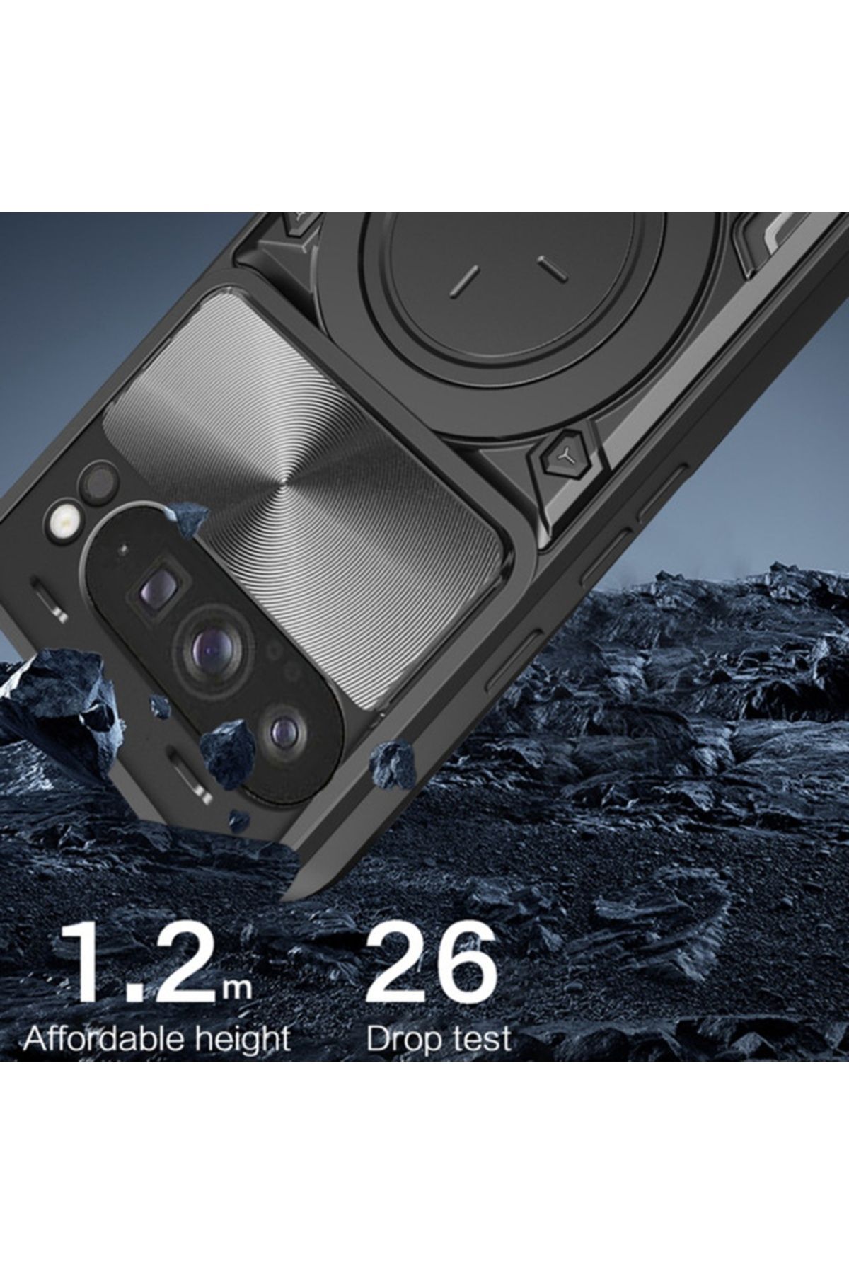 SKYDDAR INNOVATION-Husă pentru Google Pixel 9 Pro XL, CamGuard Pro, inel magnetic, protecție cameră, set autocolante, auriu roz 6